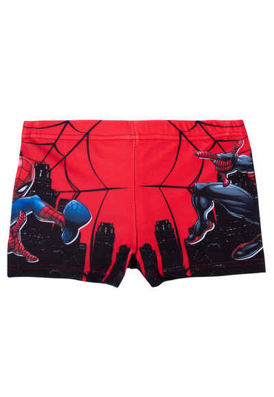 United Labels® Badehose Marvel Spiderman Badehose für Jungen - Kinder Schwimmhose Hose Rot