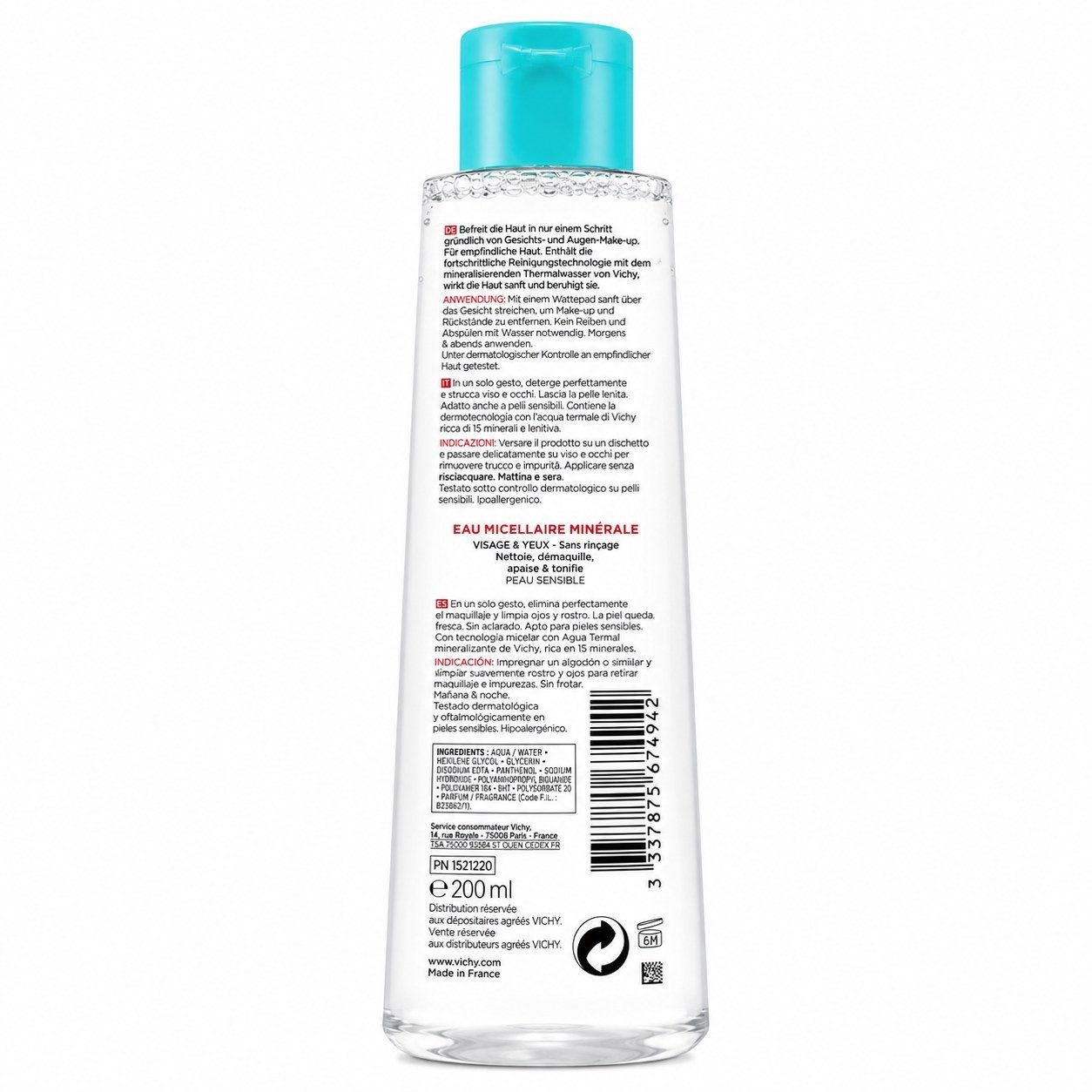L'Oreal Deutschland GmbH Gesichtswasser VICHY PURETE Thermale Mineral Mizellen-Fluid sens. – Bild 2 von 2