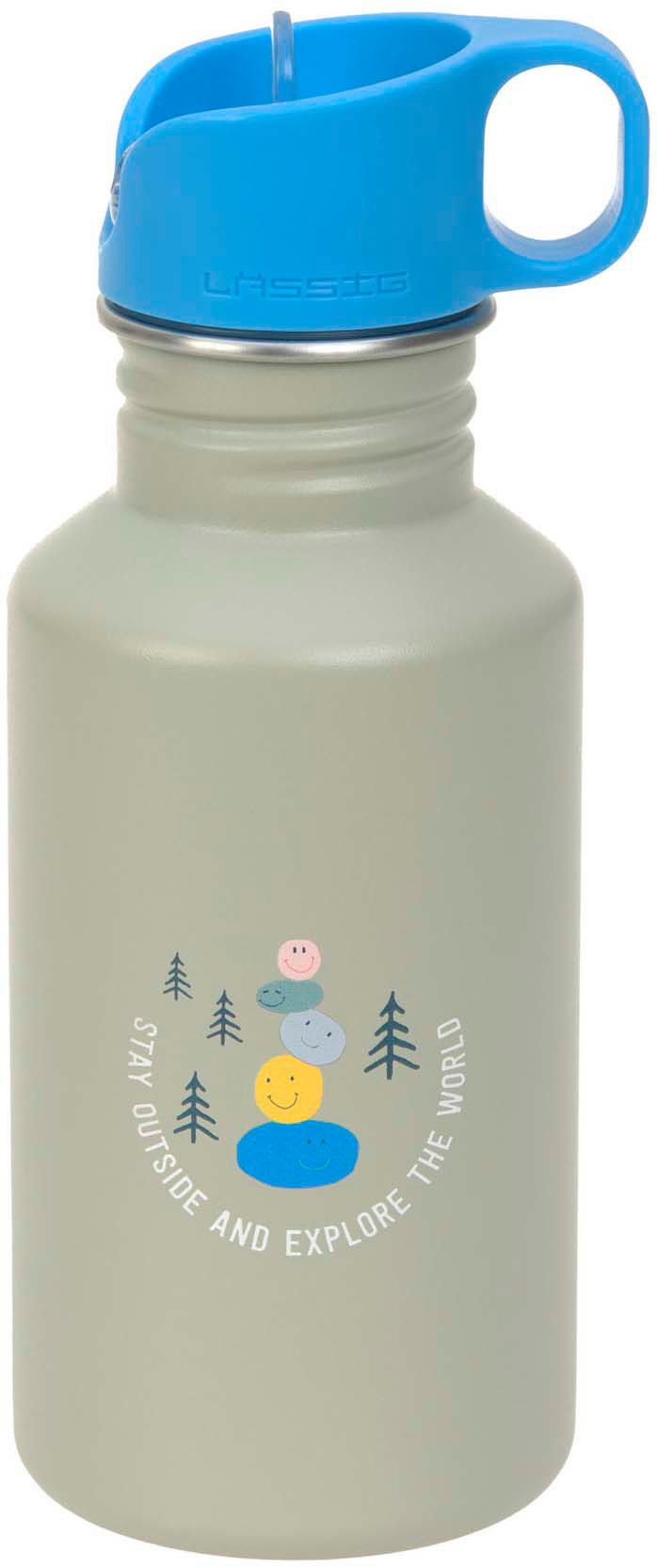 LÄSSIG Trinkflasche Sunny Explorer grün, inkl. Sportverschluss