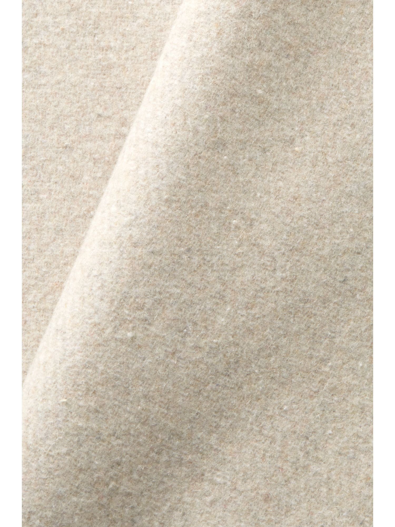 Esprit Collection aus Wollmix Gürtel Mantel mit Recycelt: Wollmantel