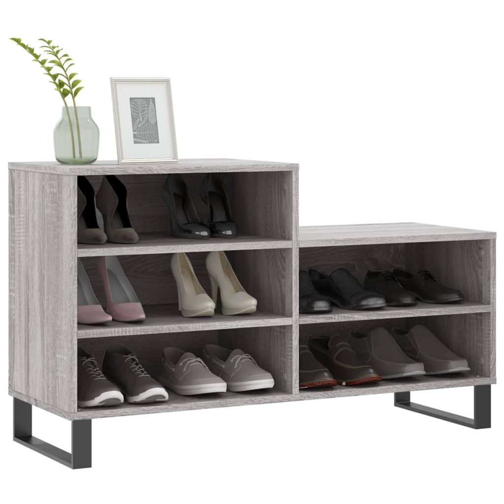 vidaXL Schuhregal Schuhregal Grau Sonoma 102x36x60 günstig online kaufen