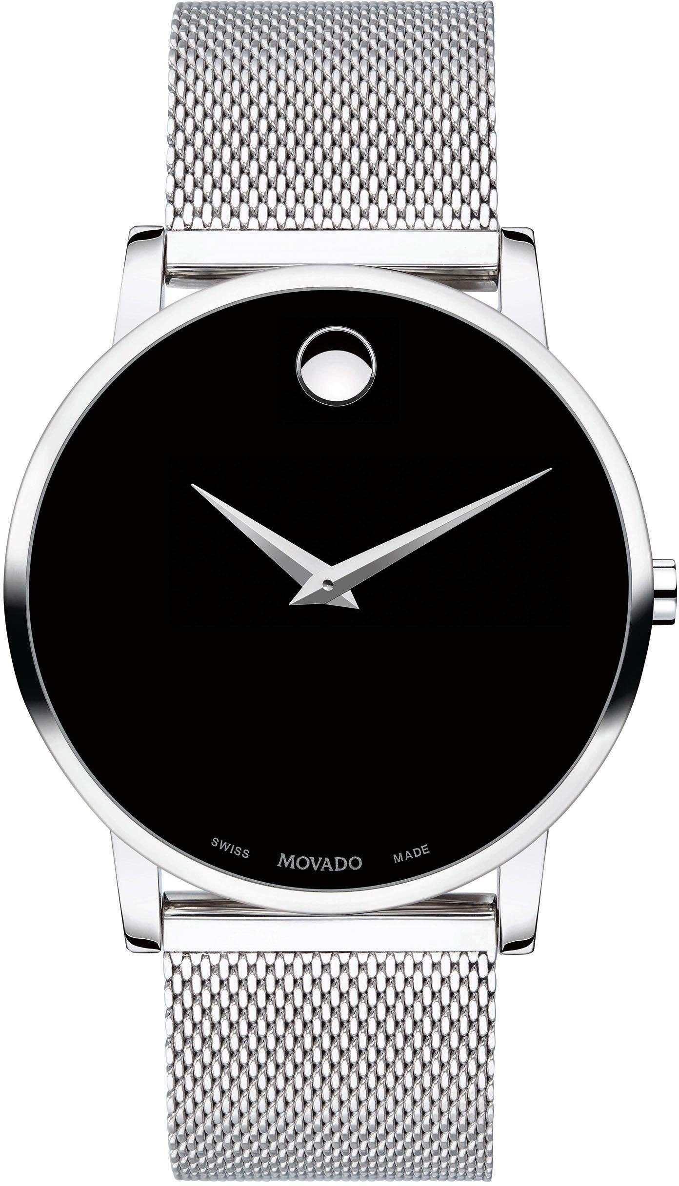 MOVADO Schweizer Uhr MUSEUM, 607219, Quarzuhr, Armbanduhr, Herrenuhr, Swiss Made, Saphirglas