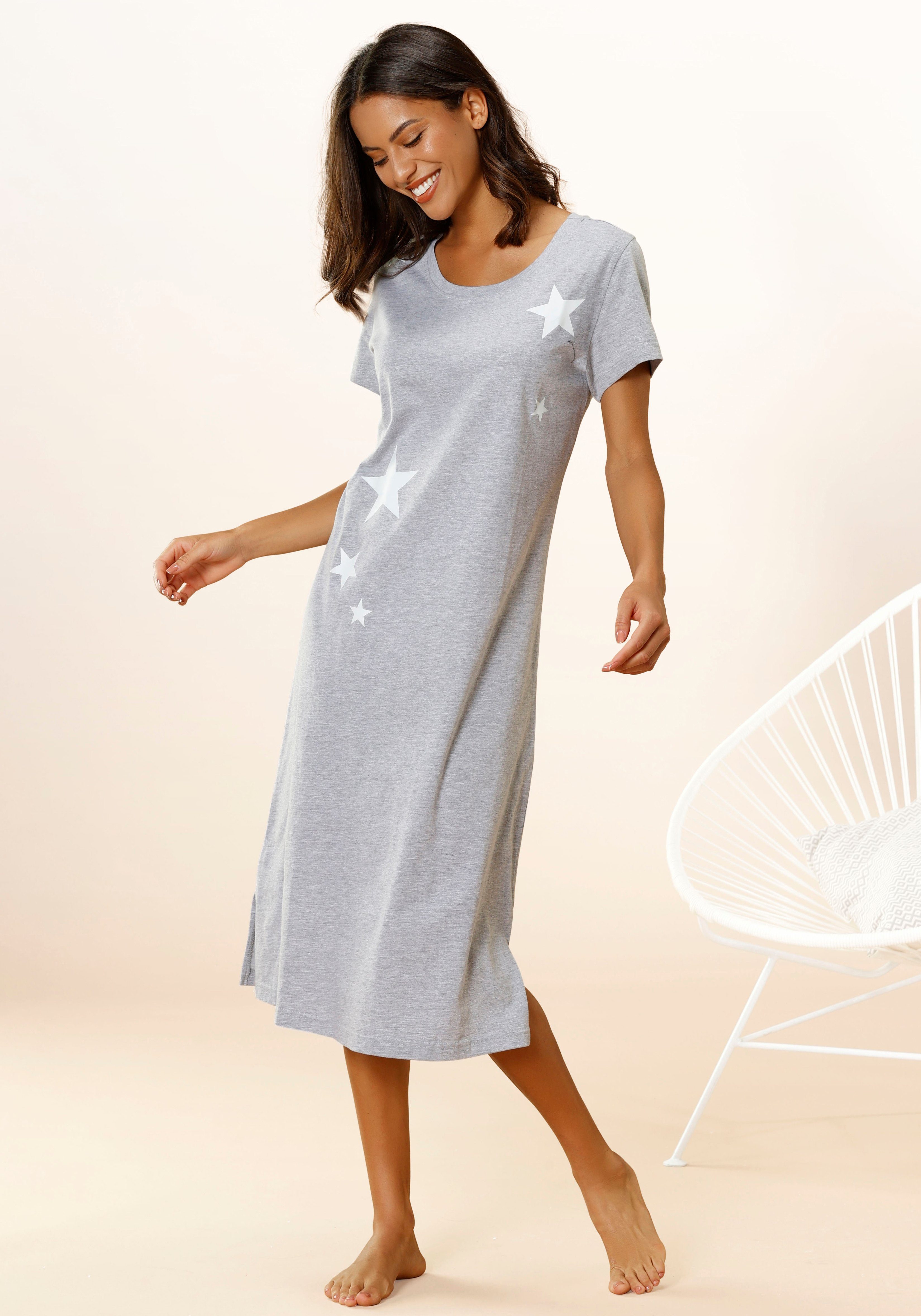 Vivance Dreams Nachthemd mit süßem Sterne-Druck