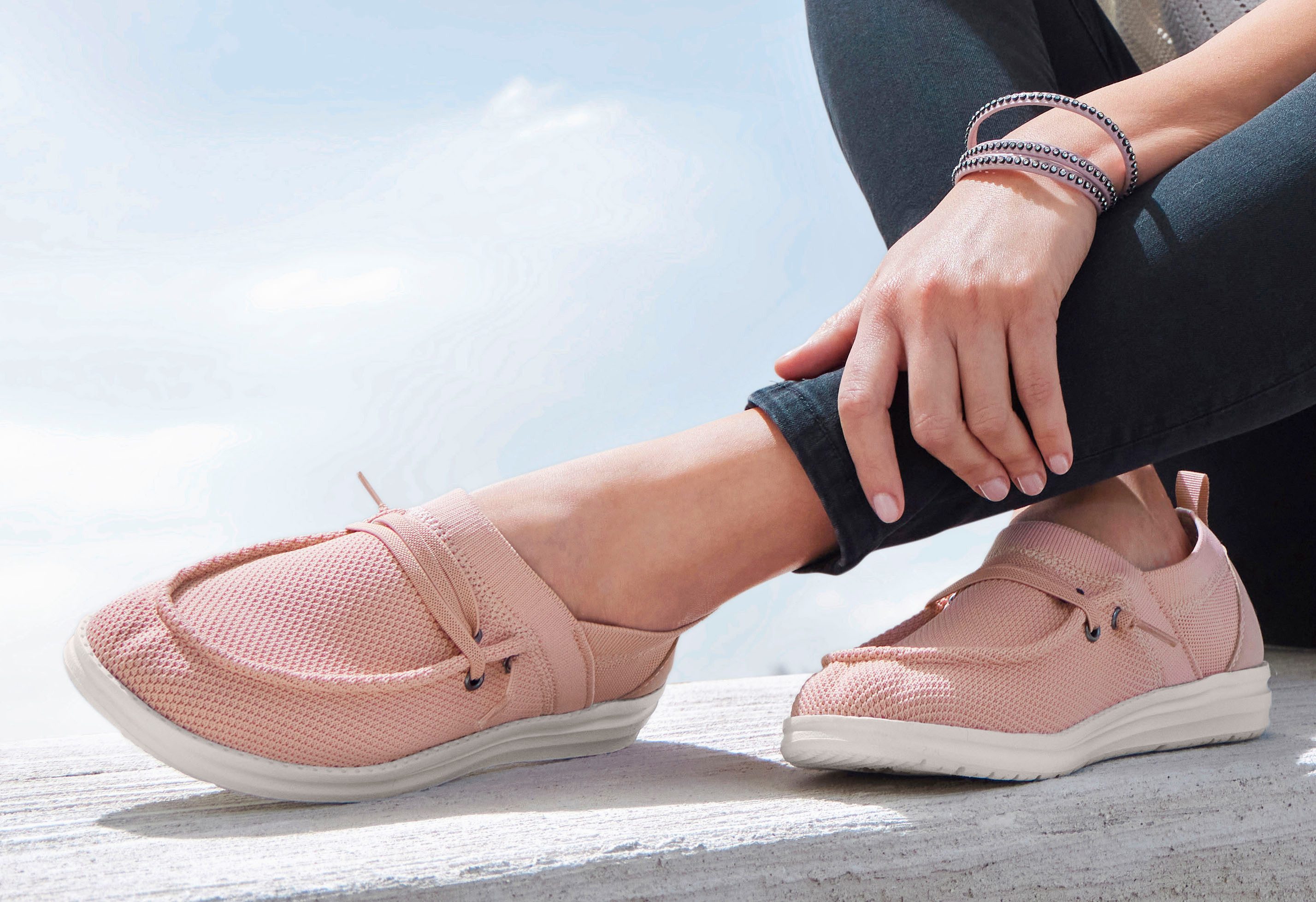 Vivance Freizeitschuh, Halbschuh, Sneaker in Mesh-Optik günstig online kaufen