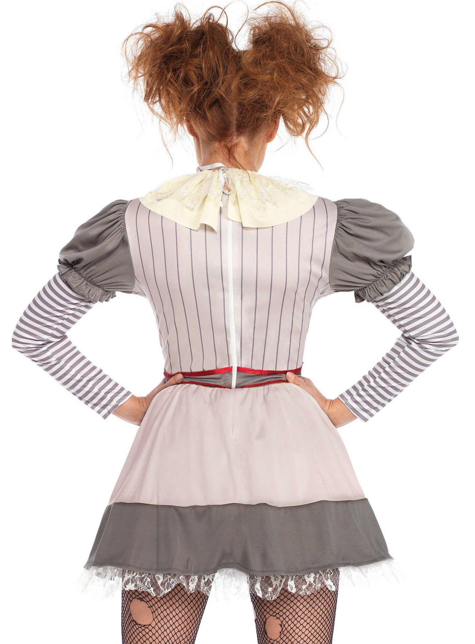 Leg Avenue Clown-Kostüm Clown Kostüm Penny Karneval Faschingskostüm Damen, Penny weiß, wie man Leute erschreckt