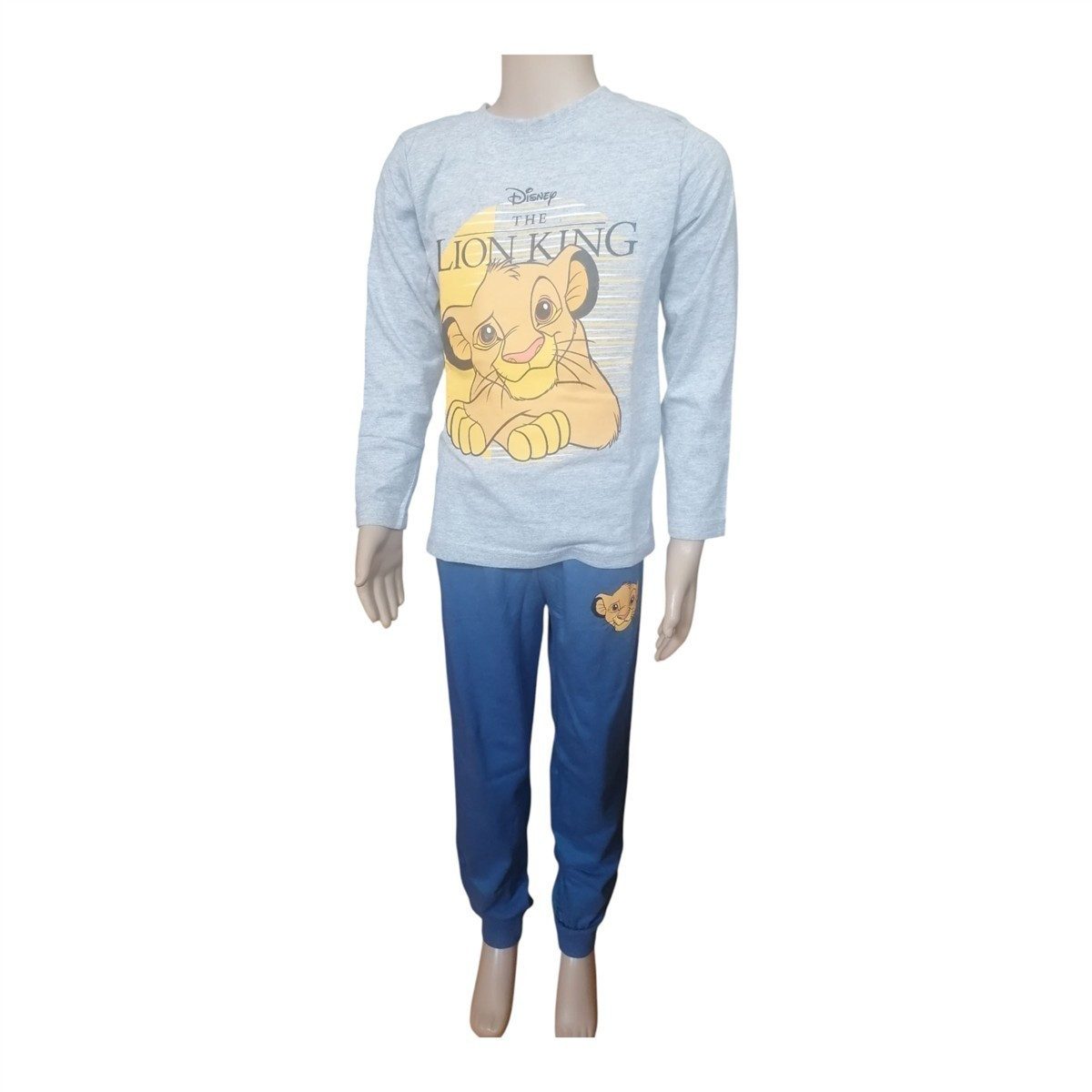 Disney The Lion King Pyjama Langer Pyjama "The Lion King", König der Löwen, Größen 98-128 (Set, 2 tlg., Set bestehend aus Oberteil und Hose)
