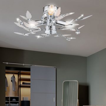 etc-shop LED Deckenleuchte, Leuchtmittel inklusive, Warmweiß, 9 Watt LED Florale Decken Leuchte Schlafzimmer Lampe Äste