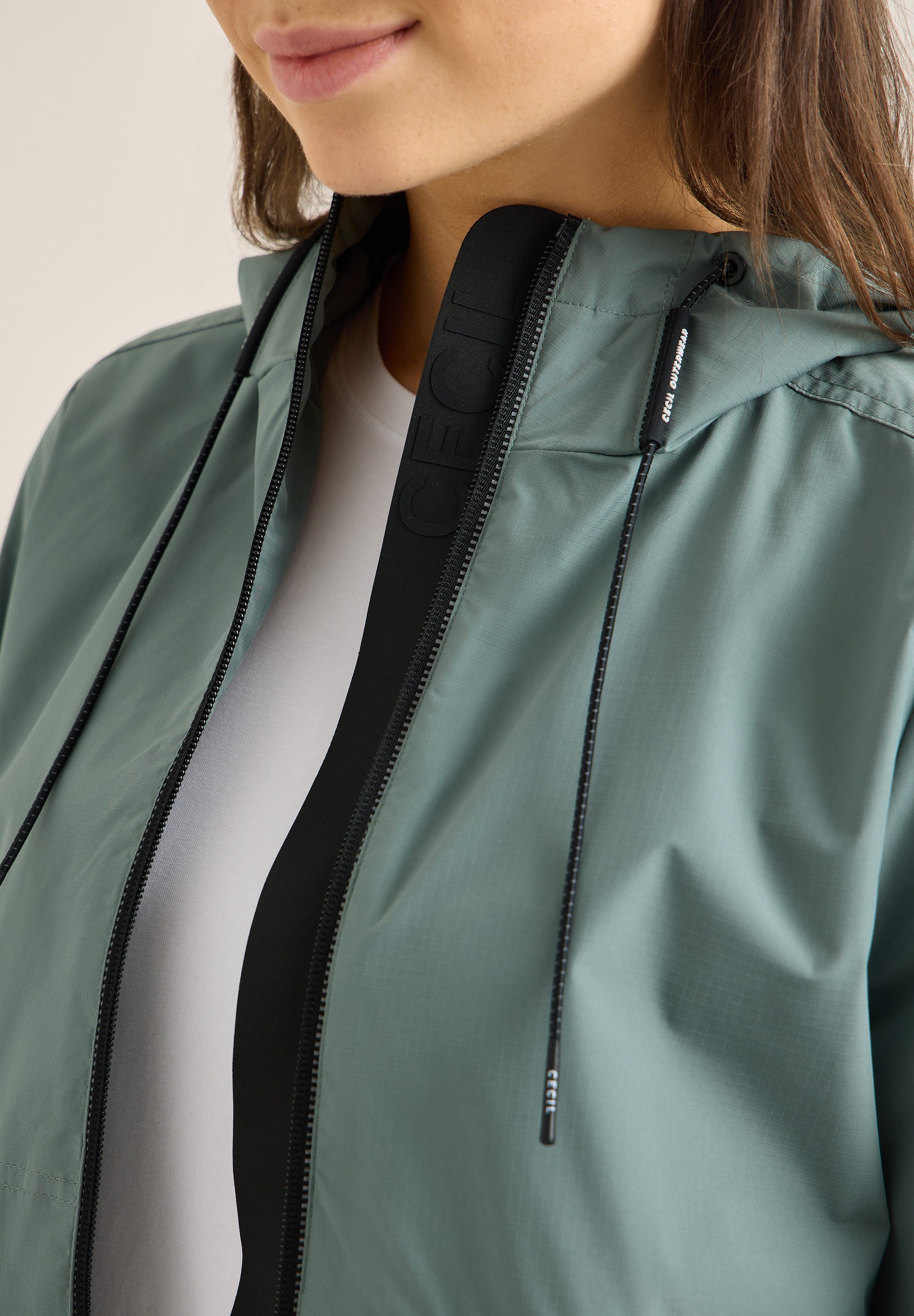 CECIL Windbreaker sportive A-Linie, mit Kapuze