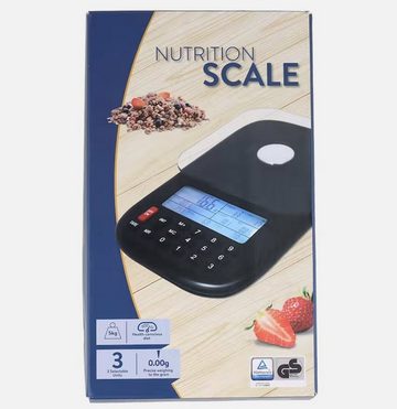 Spectrum Küchenwaage Küchenwaage Diätwaage Nutrition LCD Schirm Kalorienzähler, LCD Schirm