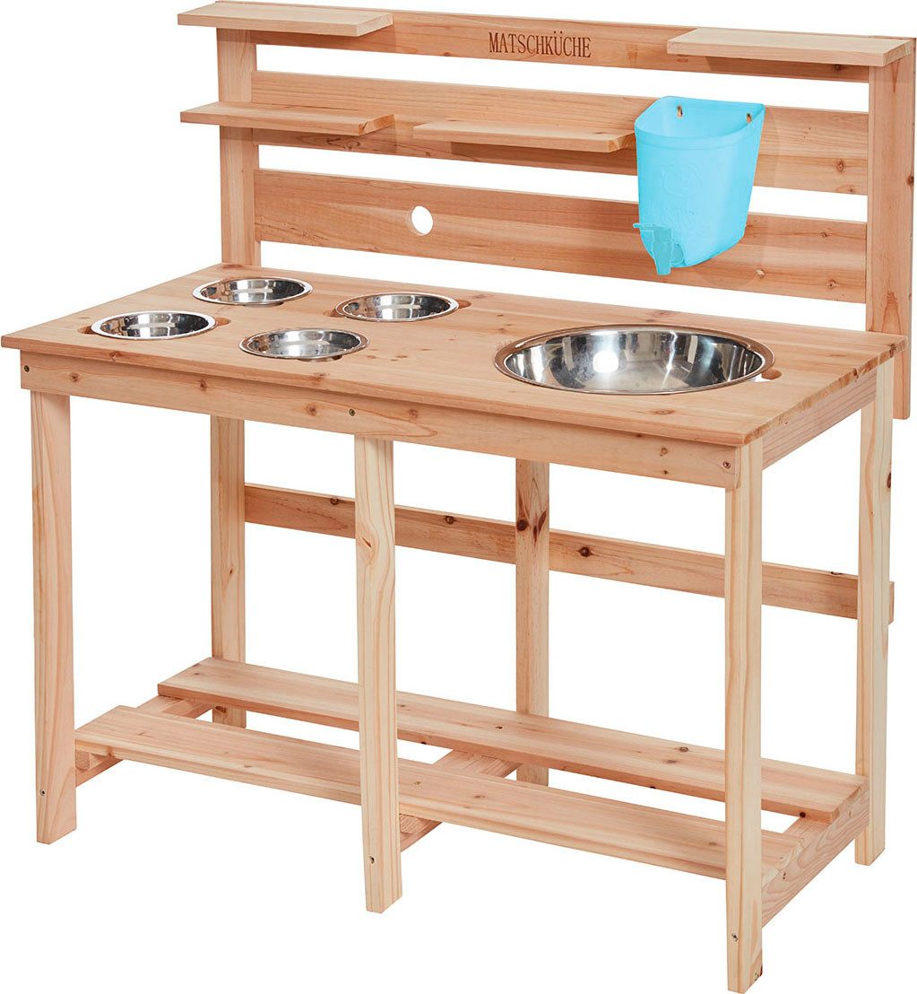 Happy People Outdoor-Spielküche Holz, Metall, FSC®- günstig online kaufen