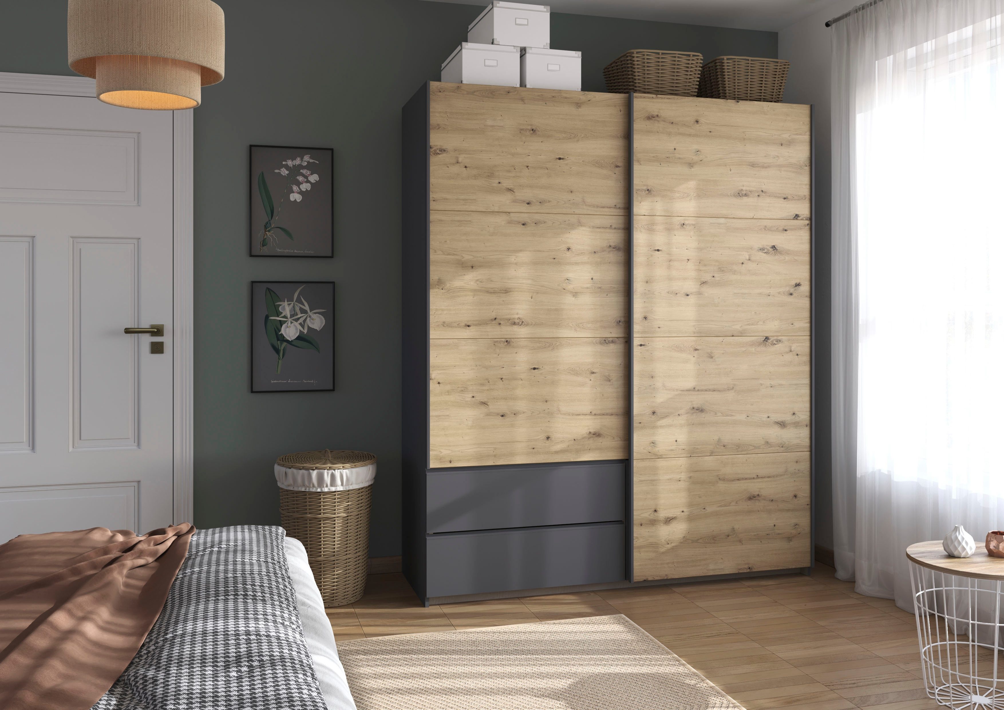 rauch Schwebetürenschrank Kleiderschrank Schrank Garderobe Wäscheschrank günstig online kaufen