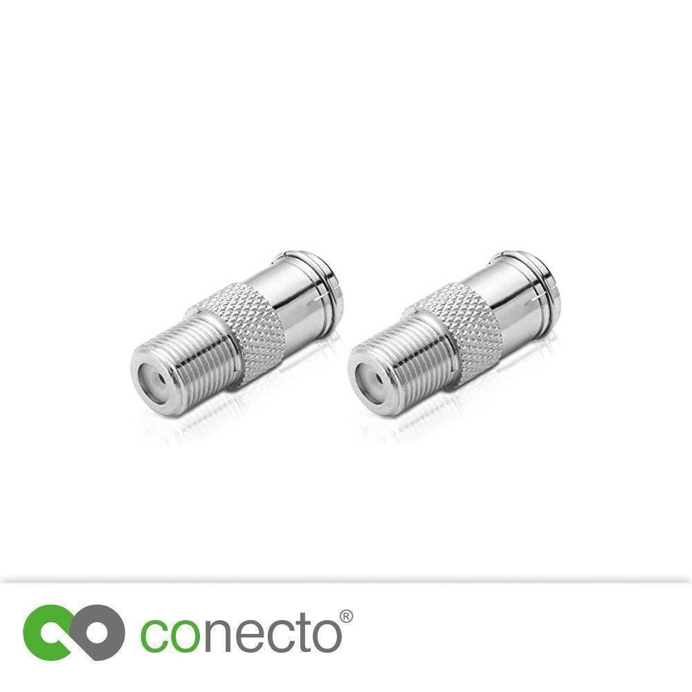 conecto Adapter SAT-Kabel IEC-Buchse, Verbind zum auf conecto Antennen-Adapter, F-Buchse