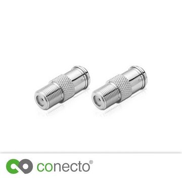 conecto conecto Antennen-Adapter, F-Buchse auf IEC-Buchse, Adapter zum Verbind SAT-Kabel