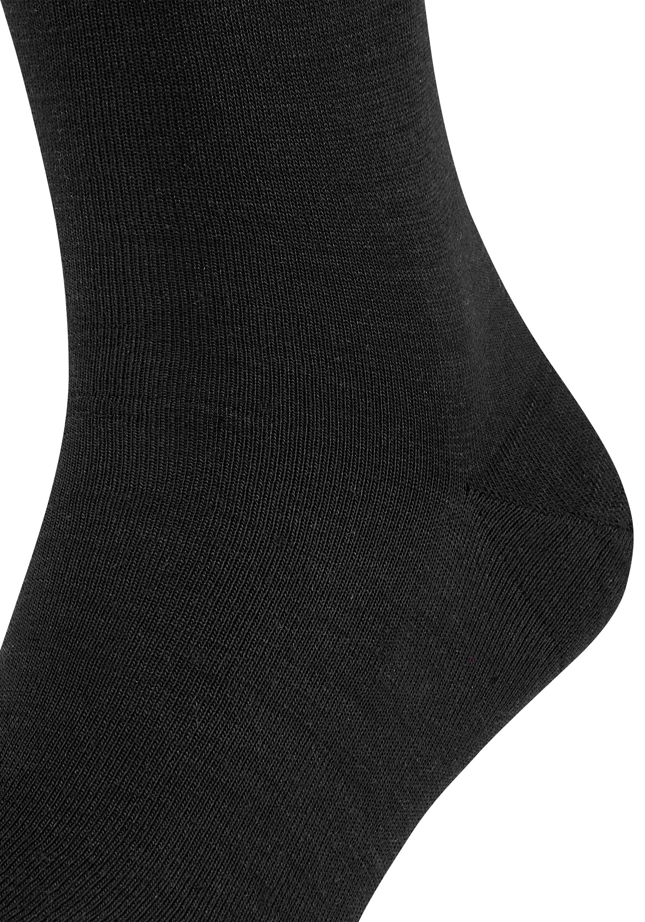 FALKE Socken Sensitive Berlin (Packung, sensitve schwarz Gummi ohne 2-Paar) Bündchen mit