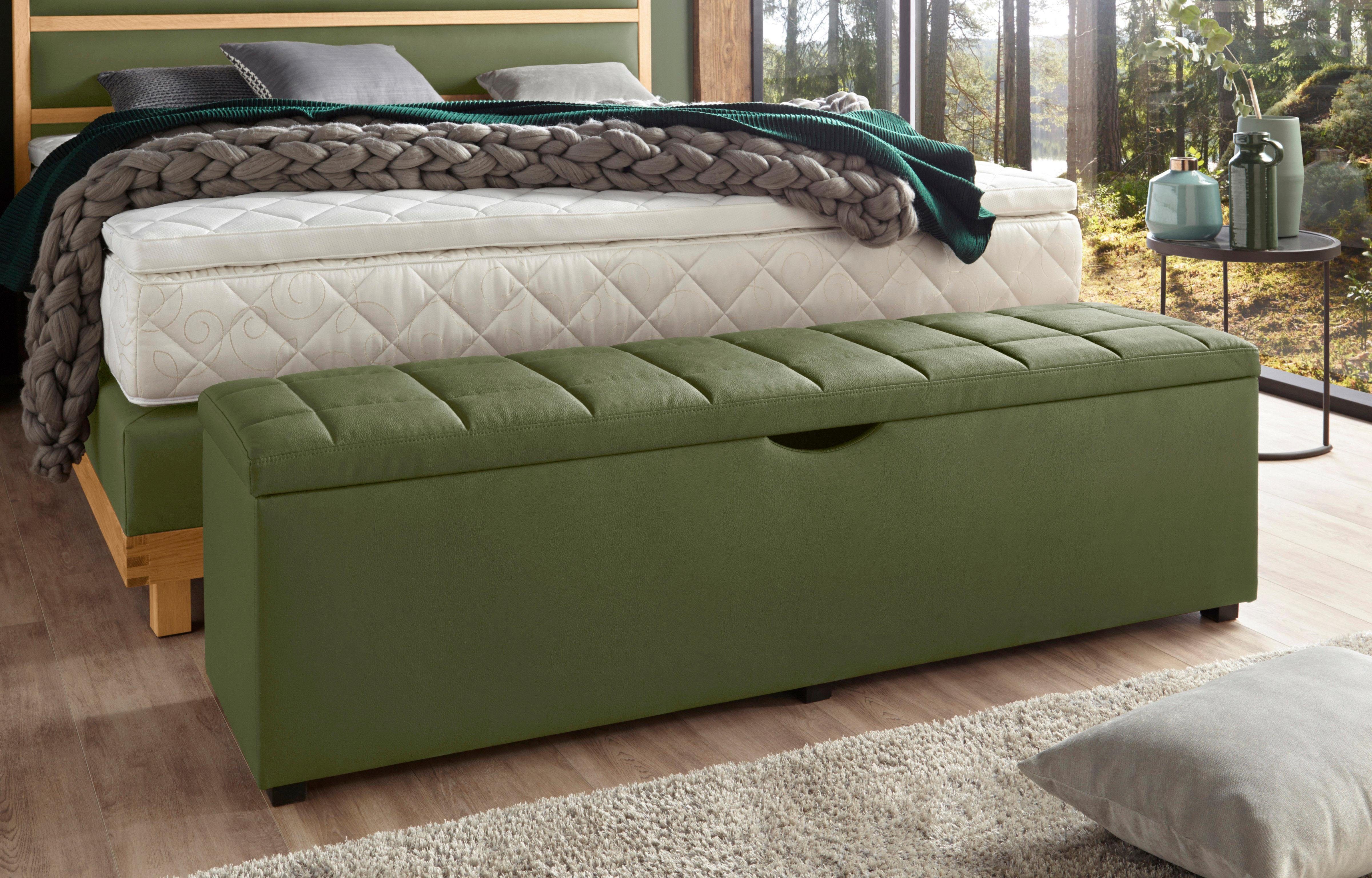 Home affaire Hockerbank Checked, mit Stauraum, Breite 120 cm und 160 cm, als Bettbank geeignet