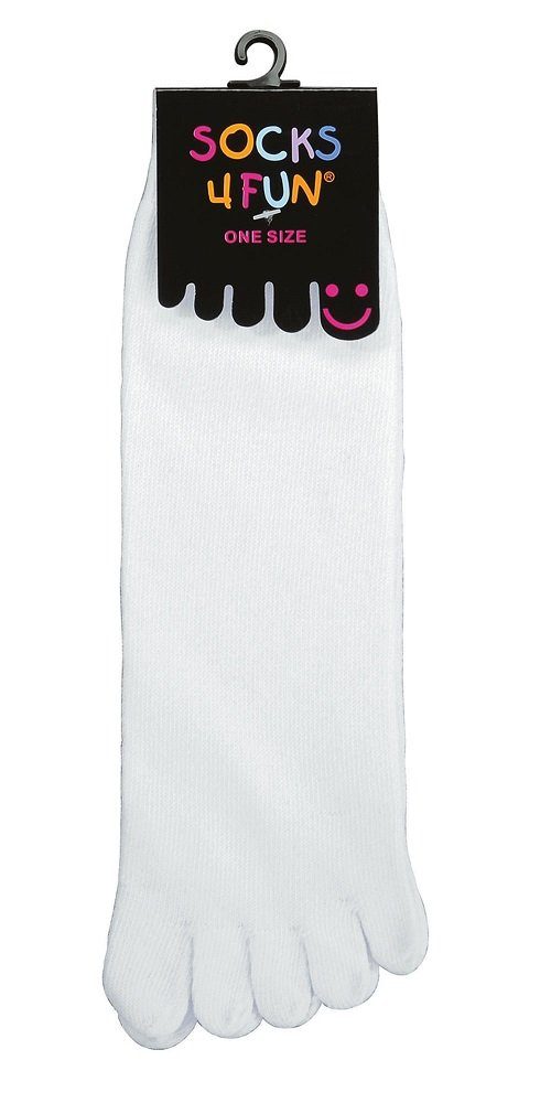 FussFreunde Zehensocken 2 Paar Zehen-Socken, Fünf Finger Zehensocken mit Antiloch-Garantie