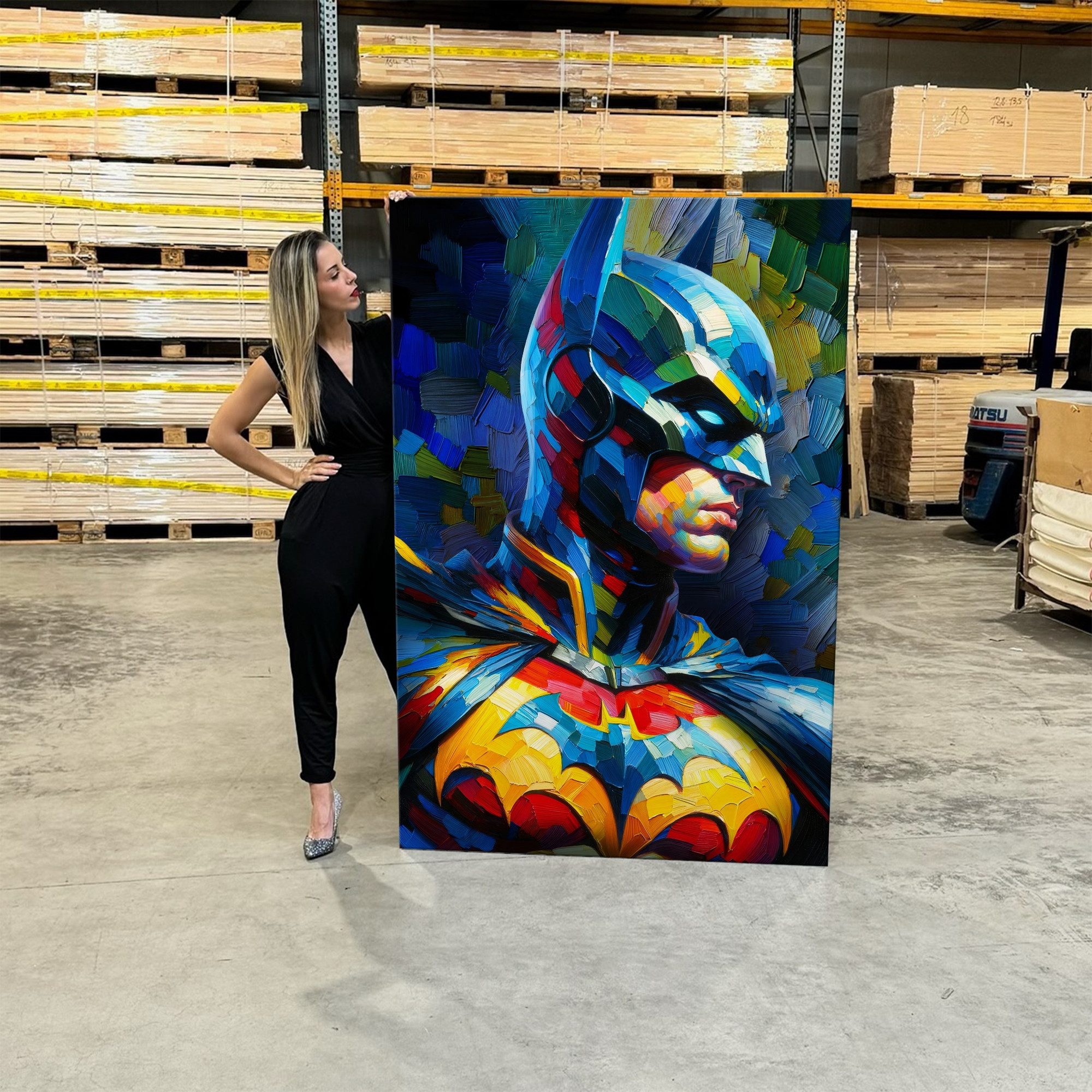 Artmazing Leinwandbild I Am Batman, I Am Batman, gesp. auf FSC Echtholz-Keilrahmen, in versch. Größen