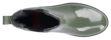 Rieker Gummistiefelette in glänzender Optik, schmale Form