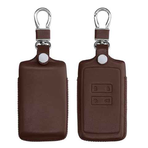 kwmobile Schlüsseltasche Autoschlüssel Hülle für Renault (1-tlg), Leder Schutzhülle Schlüsselhülle Cover - Schlüssel Case