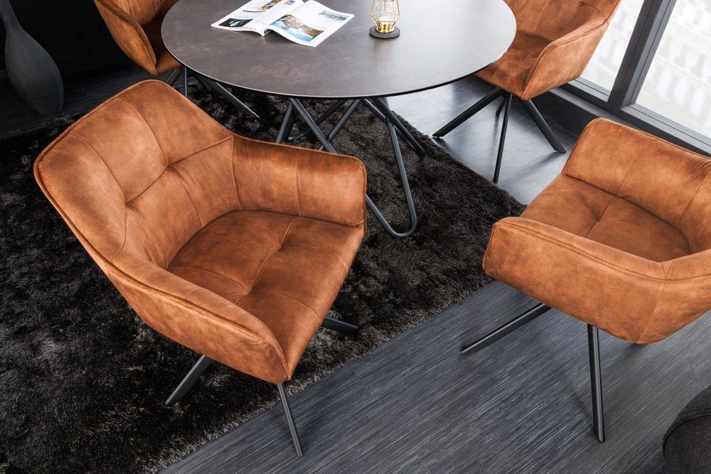 riess-ambiente Esszimmerstuhl LOFT rost braun / schwarz (Einzelartikel, 1 S günstig online kaufen