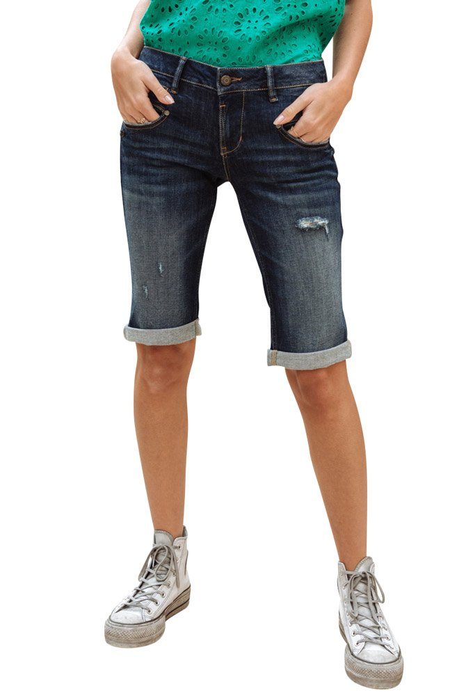 Freeman T. Porter Jeansshorts Belixa Super Stretch Denim fever