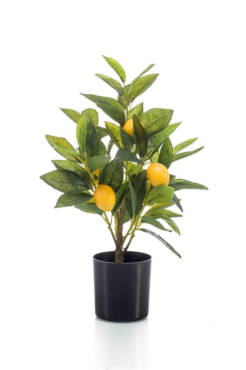 Kunstbaum Deko Zitronenbaum UALANI, Dekostamm, Früchte, 40cm Zitrone, artplants, Höhe 40.0 cm