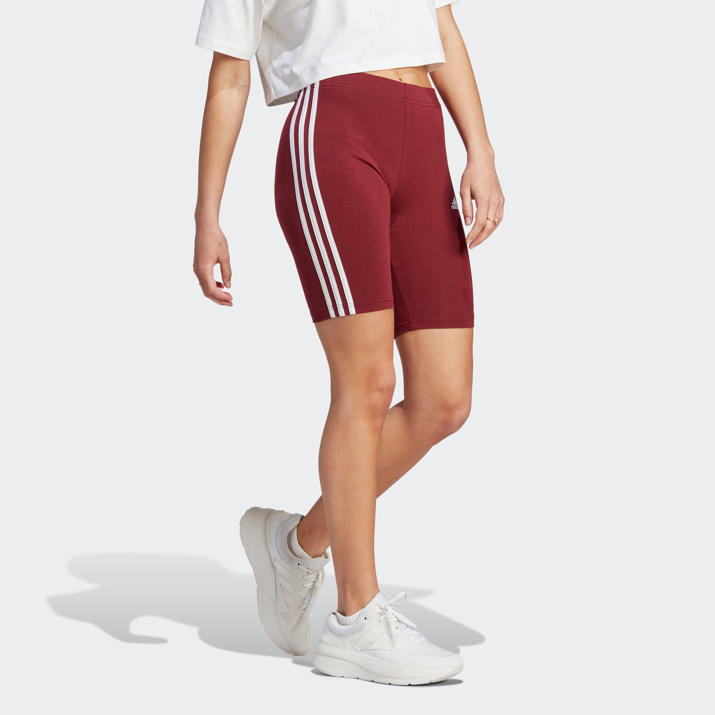 BK / White 3S Red Shorts adidas (1-tlg) SHO Shadow Sportswear W