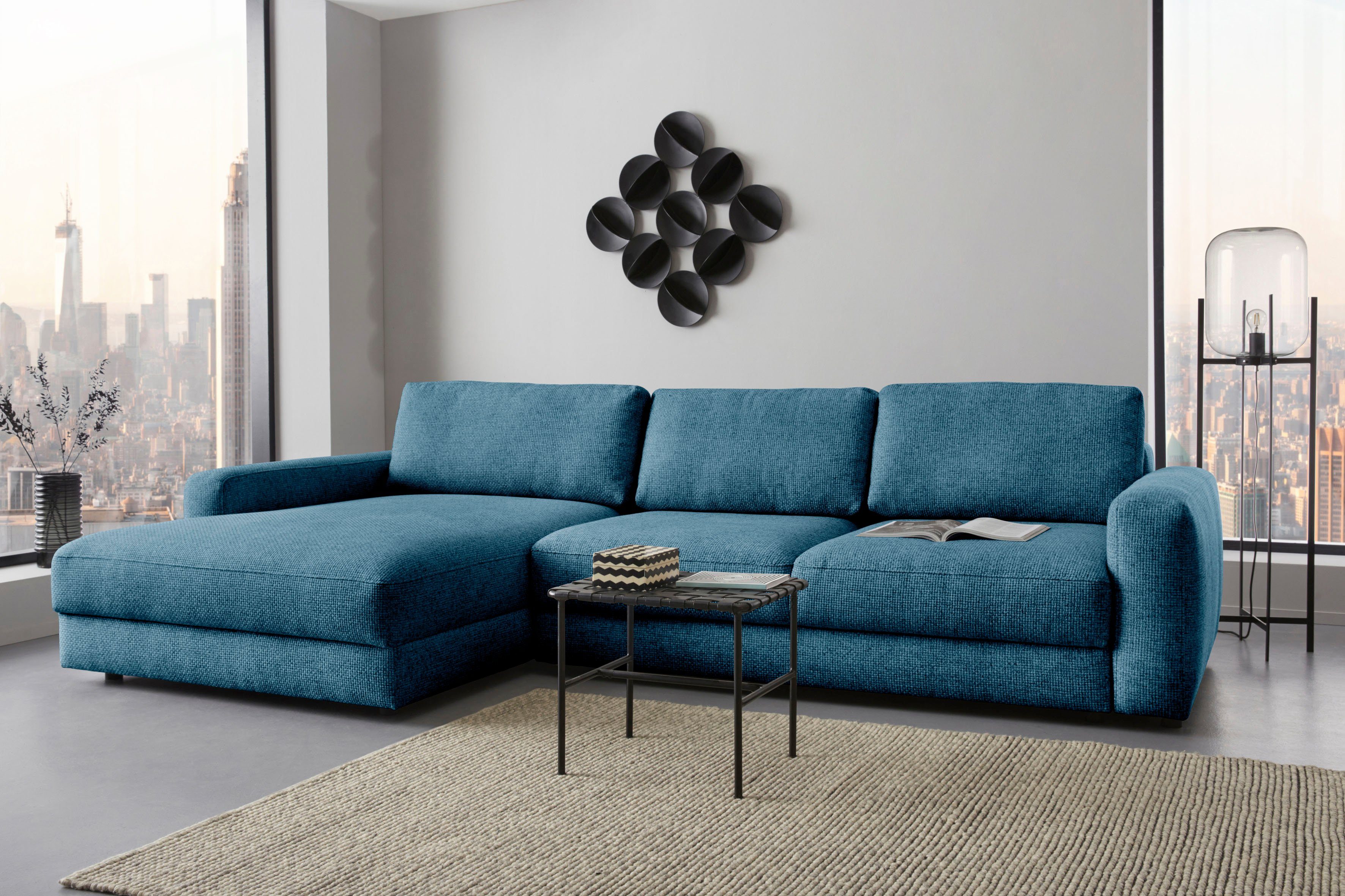 Places of Style Ecksofa "Bloomfield, bequem und elegant, OTTOs Choice, L-Fo günstig online kaufen