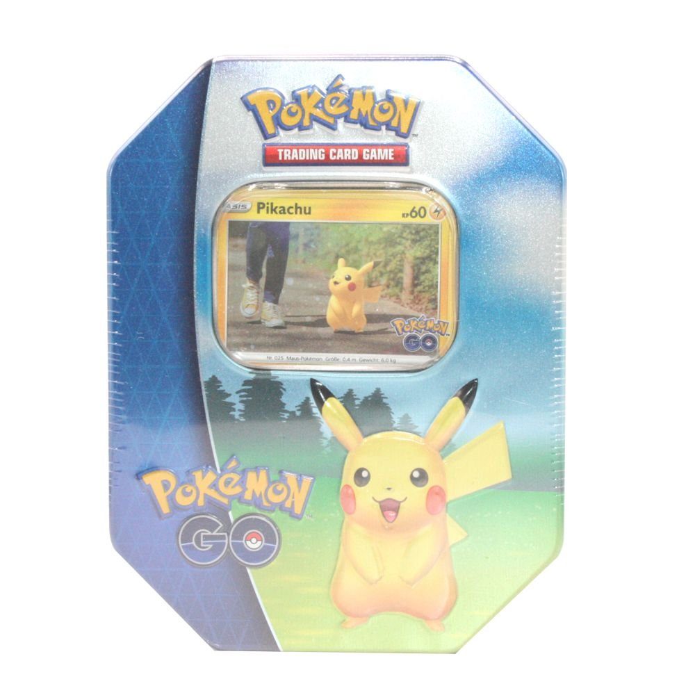 POKÉMON Sammelkarte GO Tin-Box Pikachu Pokemon Sammel-Karten Edition deutsch