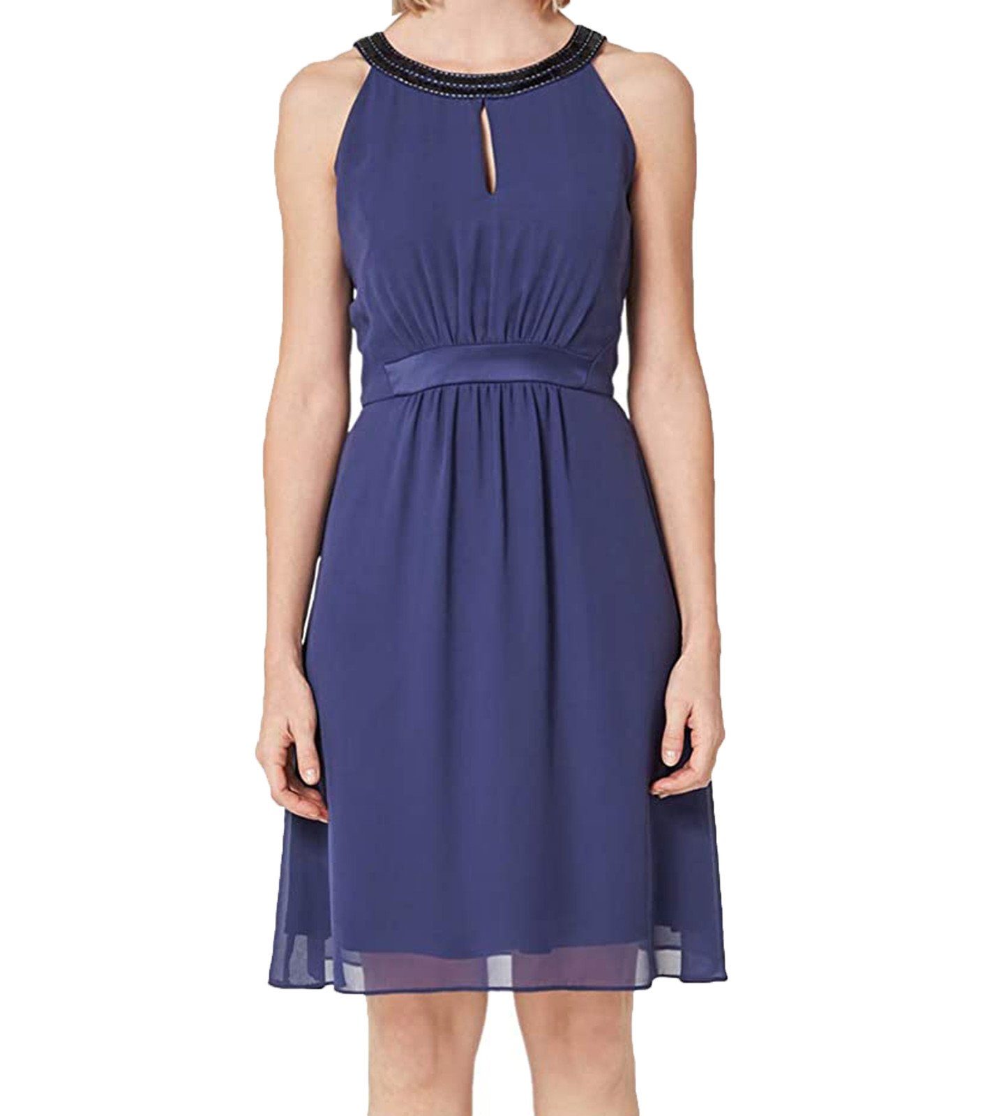 s.Oliver Sommerkleid »s.Oliver Black Label Abend-Kleid elegantes Damen  Ausgeh-Kleid mit Pailletten- und Perlen-Besatz Mode-Kleid Blau« online  kaufen | OTTO