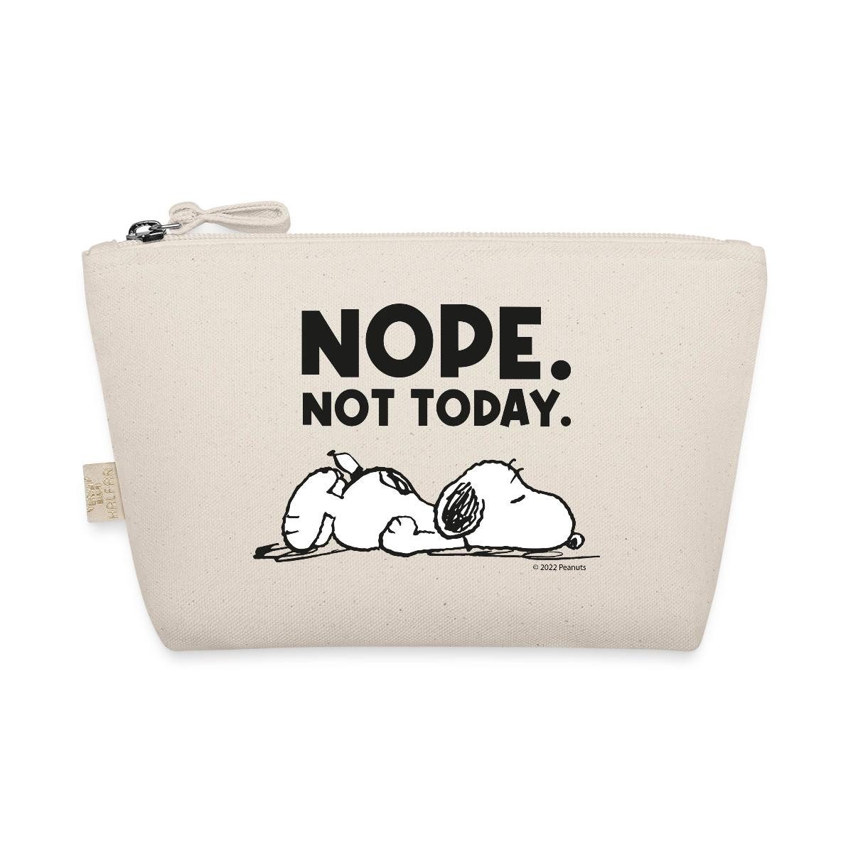 Spreadshirt Kosmetiktasche Peanuts Snoopy Nope Not Today Bürohumor Täschchen (1-tlg)