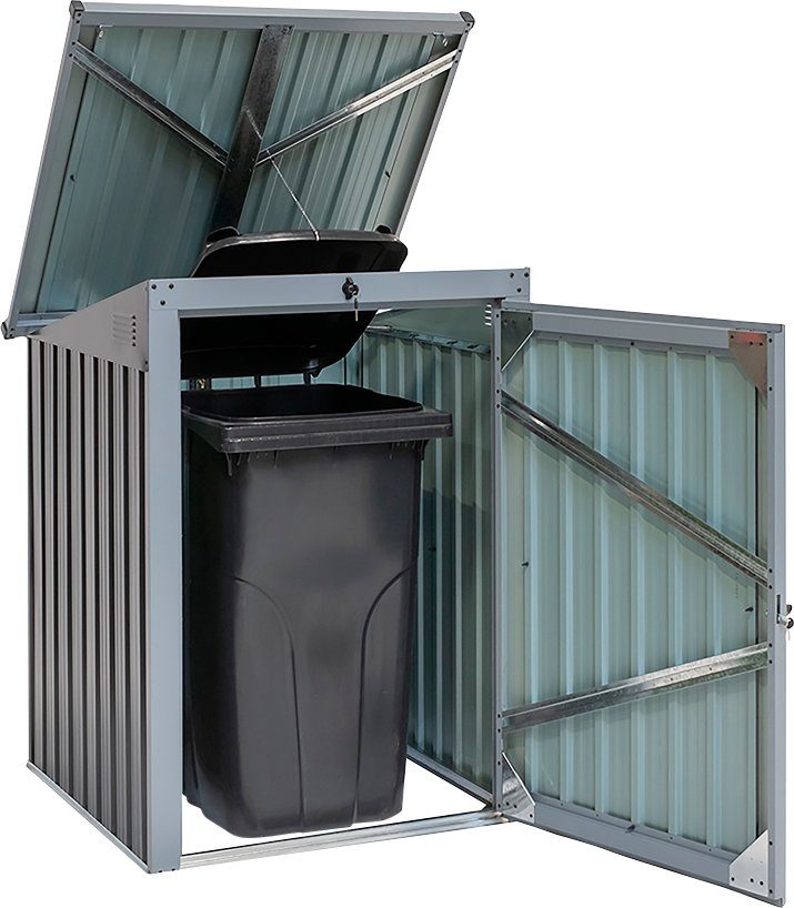 WESTMANN Mülltonnenbox ISBS-T1D, für 1x240 l, BxTxH: 104x101x134 cm
