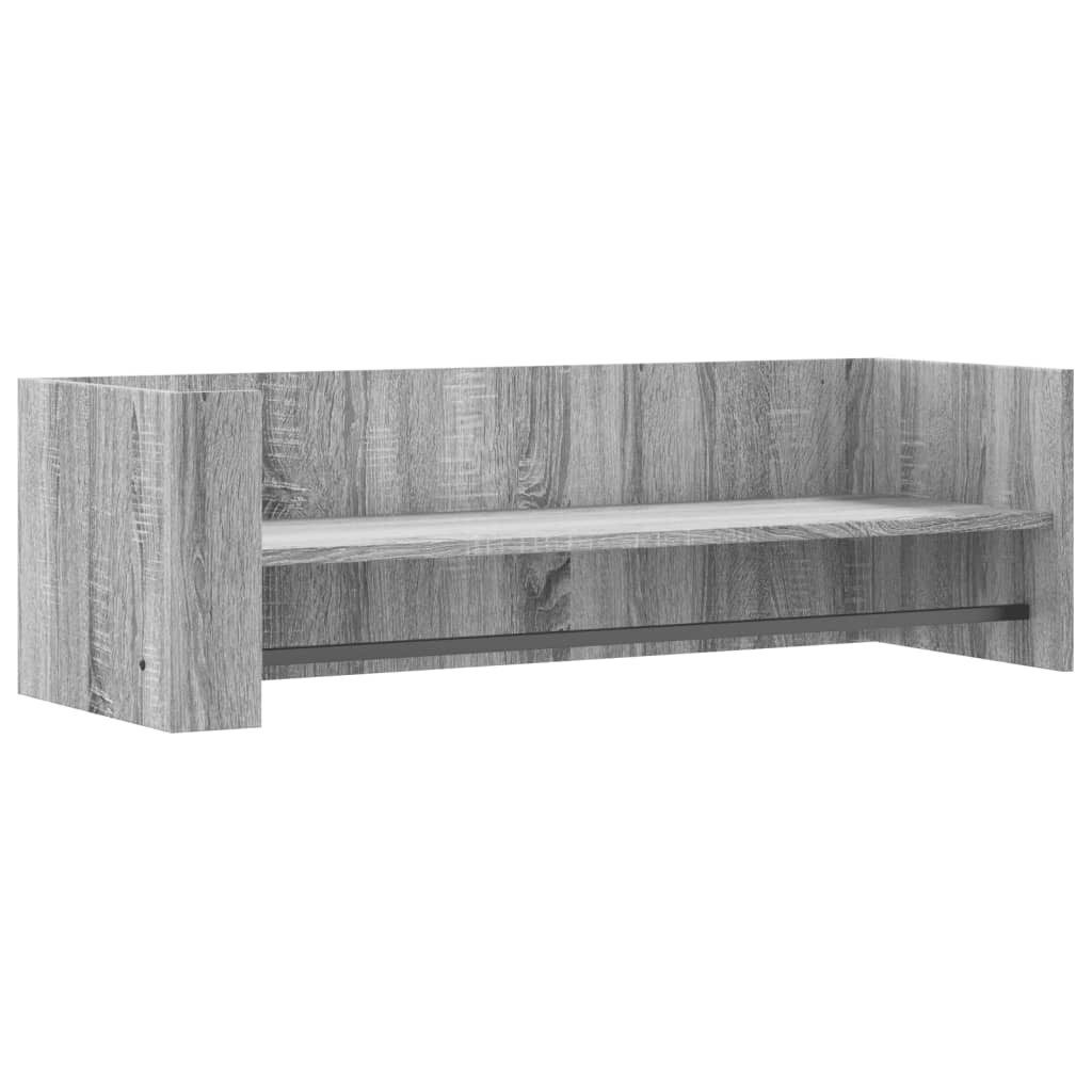 Regal Wandregal Grau Sonoma 100x35x30,5 cm Holzwerkstoff