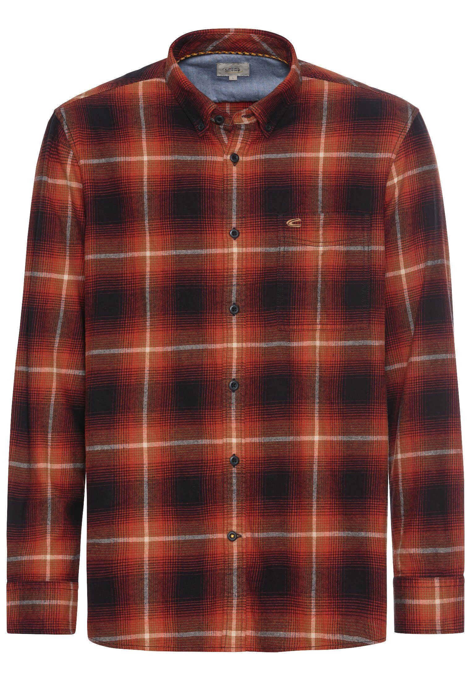 camel active Langarmhemd Langarmhemd mit Karomuster günstig online kaufen