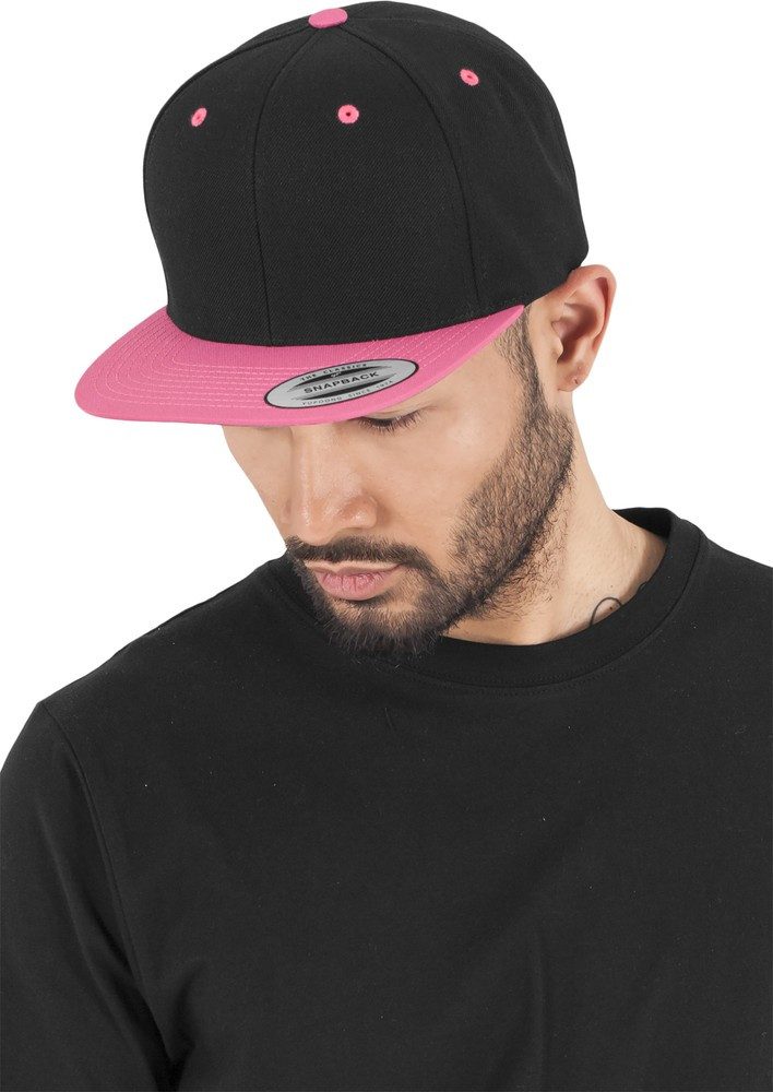 black / neon pink