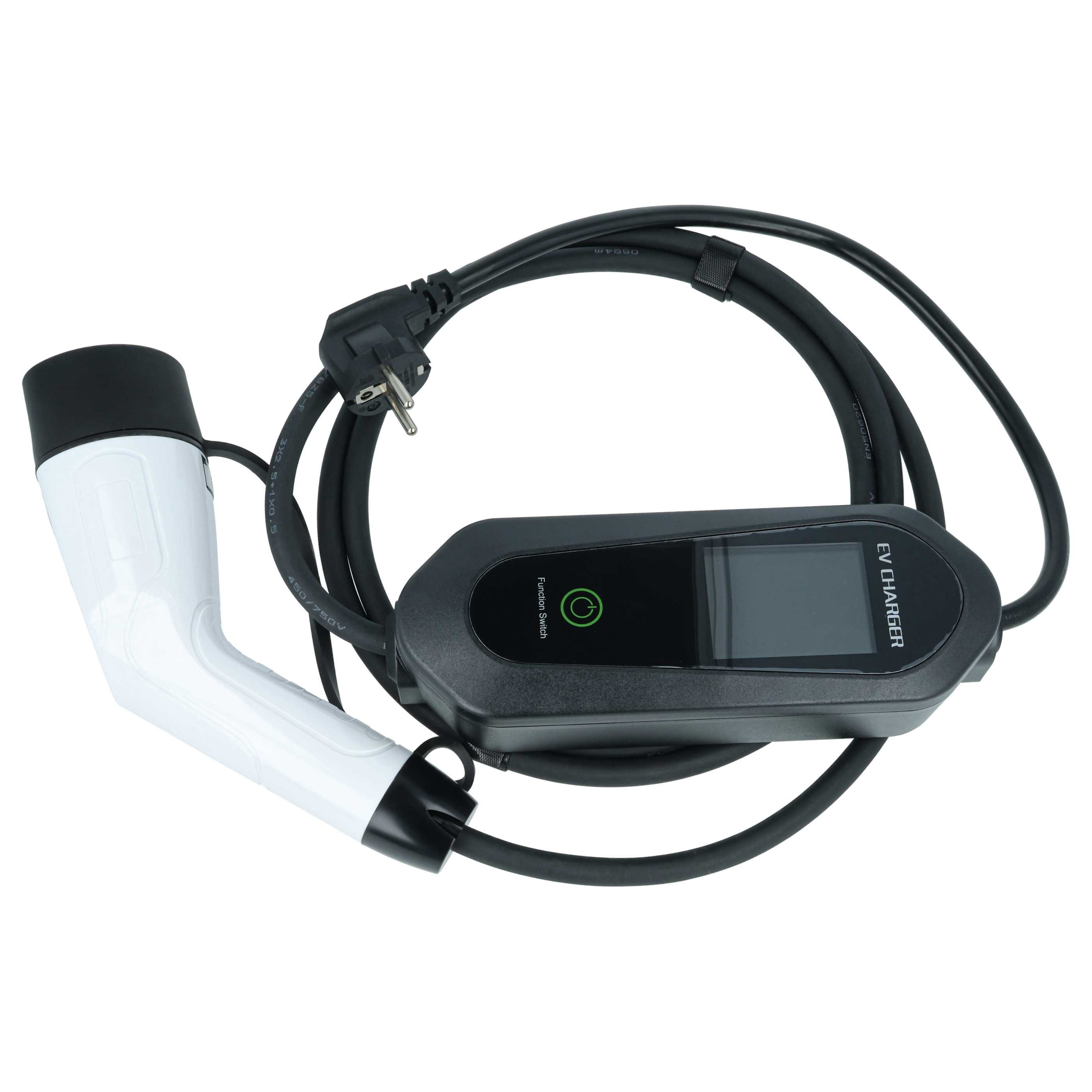 vhbw Typ 2 Ladekabel 3,5 kW 1-phasig für Elektroauto / Plug-in-Hybrid Autoladekabel, (300.0 cm), Gummischutzkappe,Überhitzungsschutz,Unterspannungsschutz