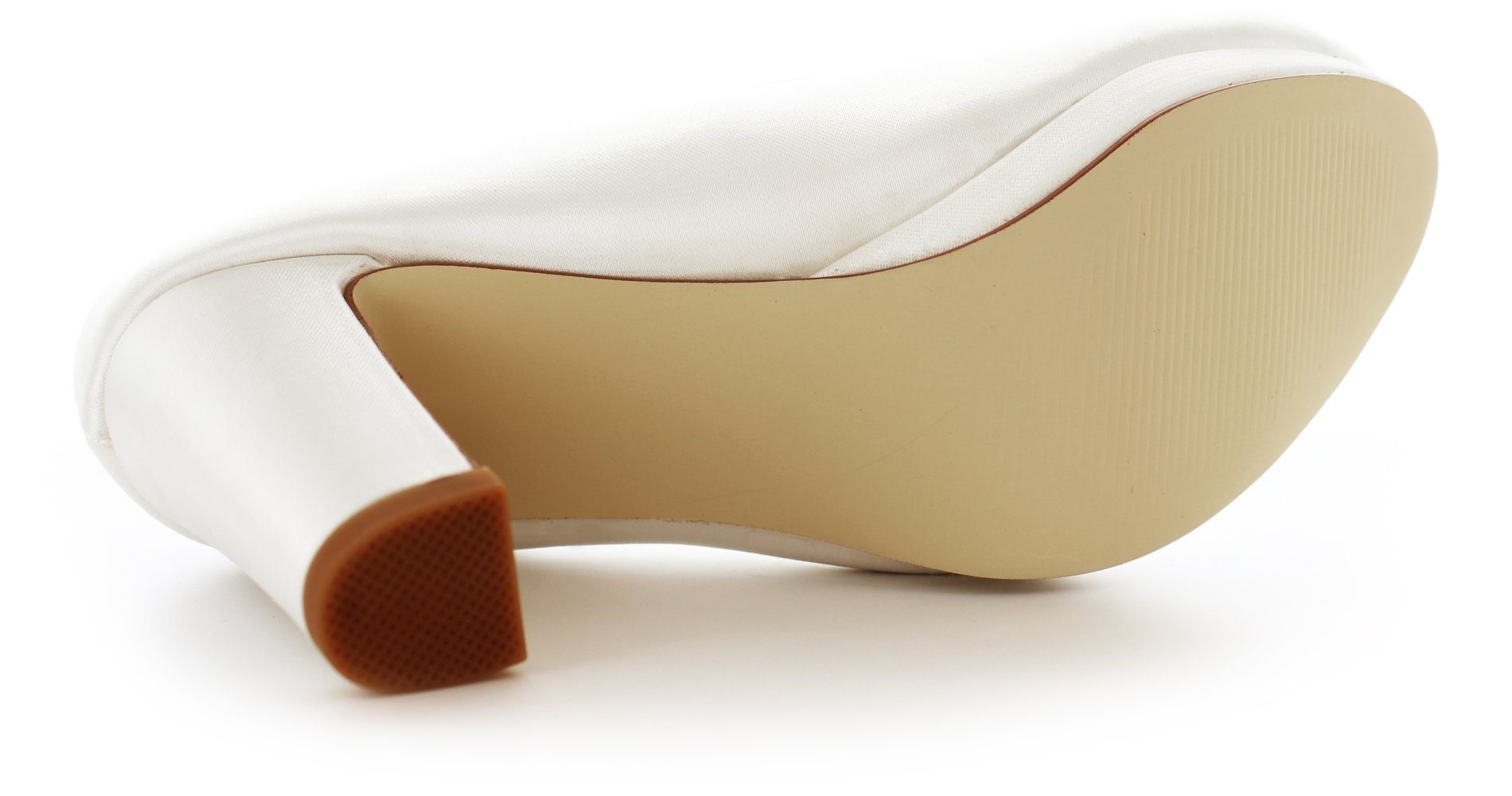 White Lady 896 ivory - einfärbbare Satin-Brautschuhe Pumps
