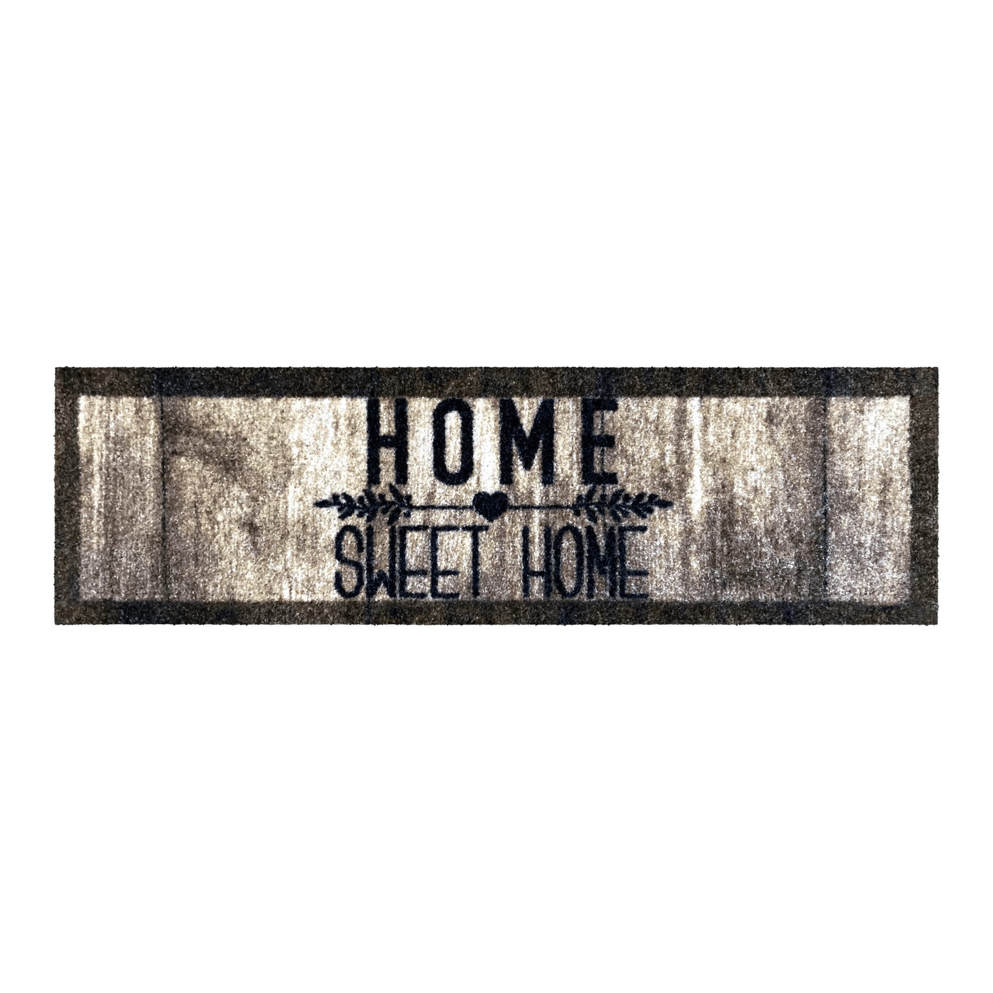 akzente Fußmatte Listen Home Sweet Home, Rechteckig, Höhe: 6 mm, 35x100 cm, günstig online kaufen