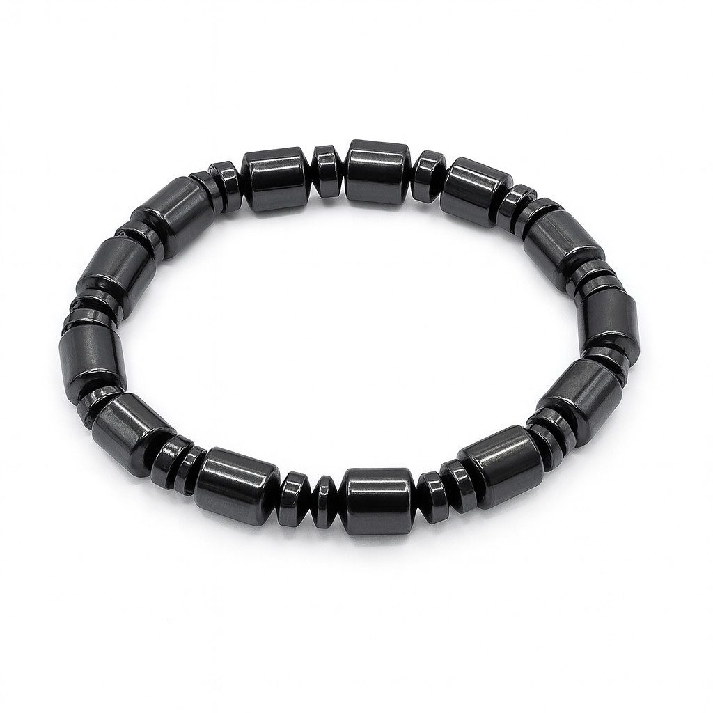 M-Punkt24 Armband Hämatit (Hämatit Herren Ø60mm Naturstein Schmuck, mit Geschenkbeutel)