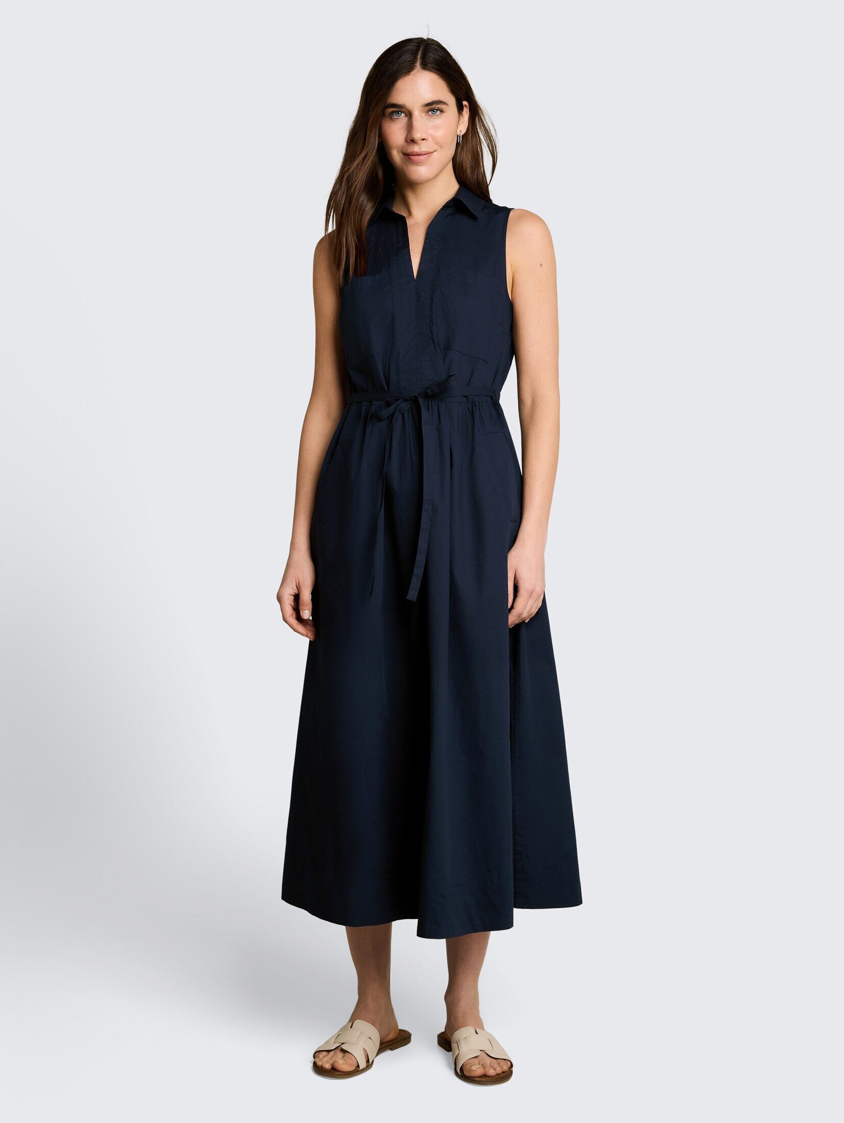 TOM TAILOR Sommerkleid Kleider & Jumpsuits Midi-Kleid mit Taschen