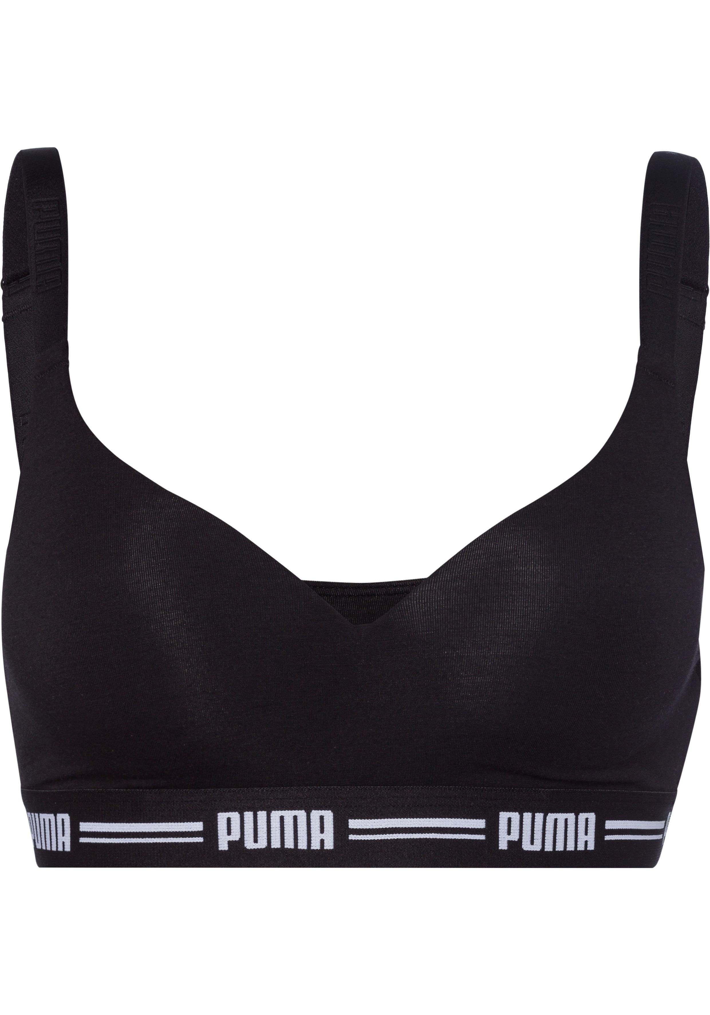 PUMA Bralette Iconic mit leicht gepaddeten Cups