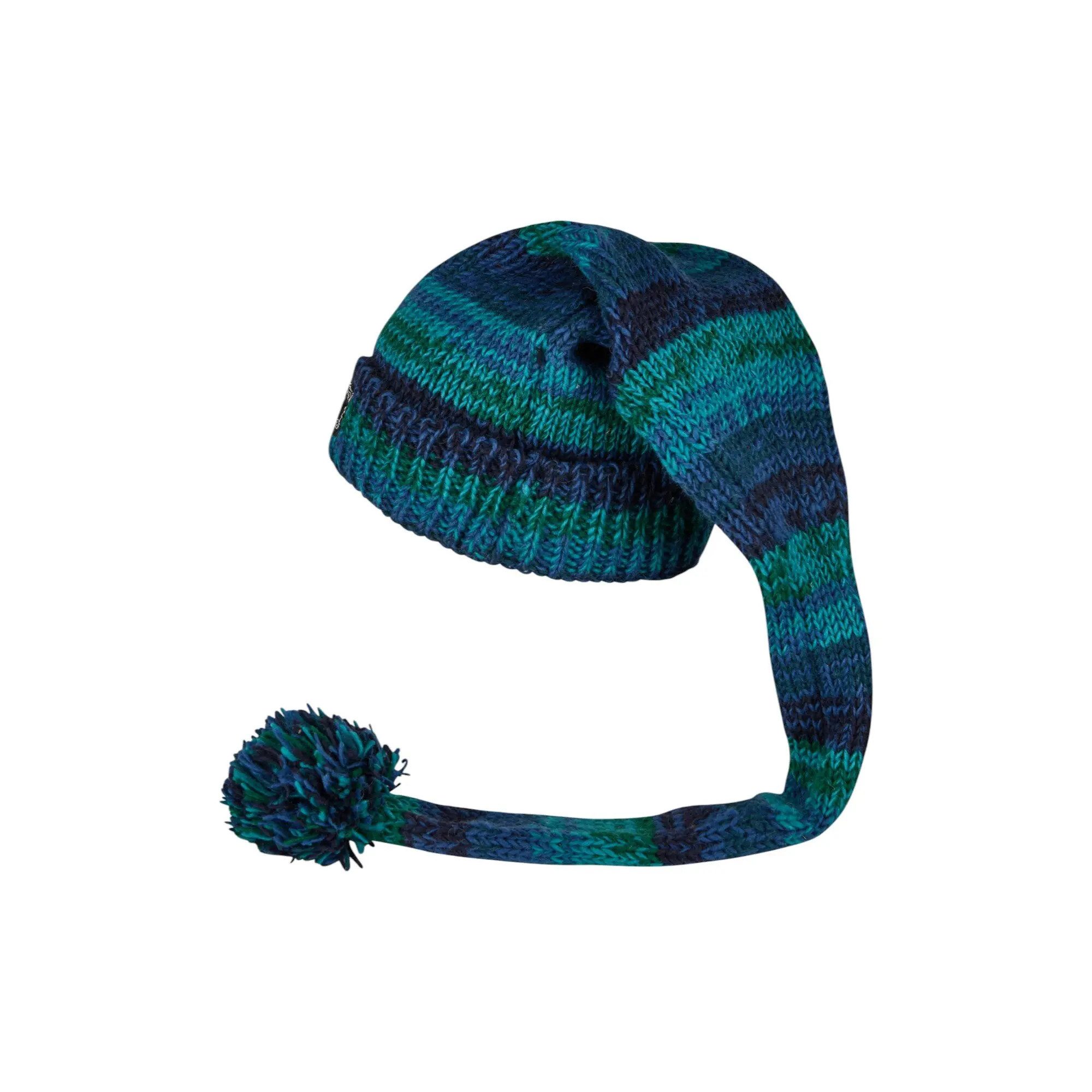 THC Natural Line Strickmütze THC Schafwoll Zipfelmütze 806 blau (1 Stück, 1-St., 1 Stück) Innenfutter: Fleece