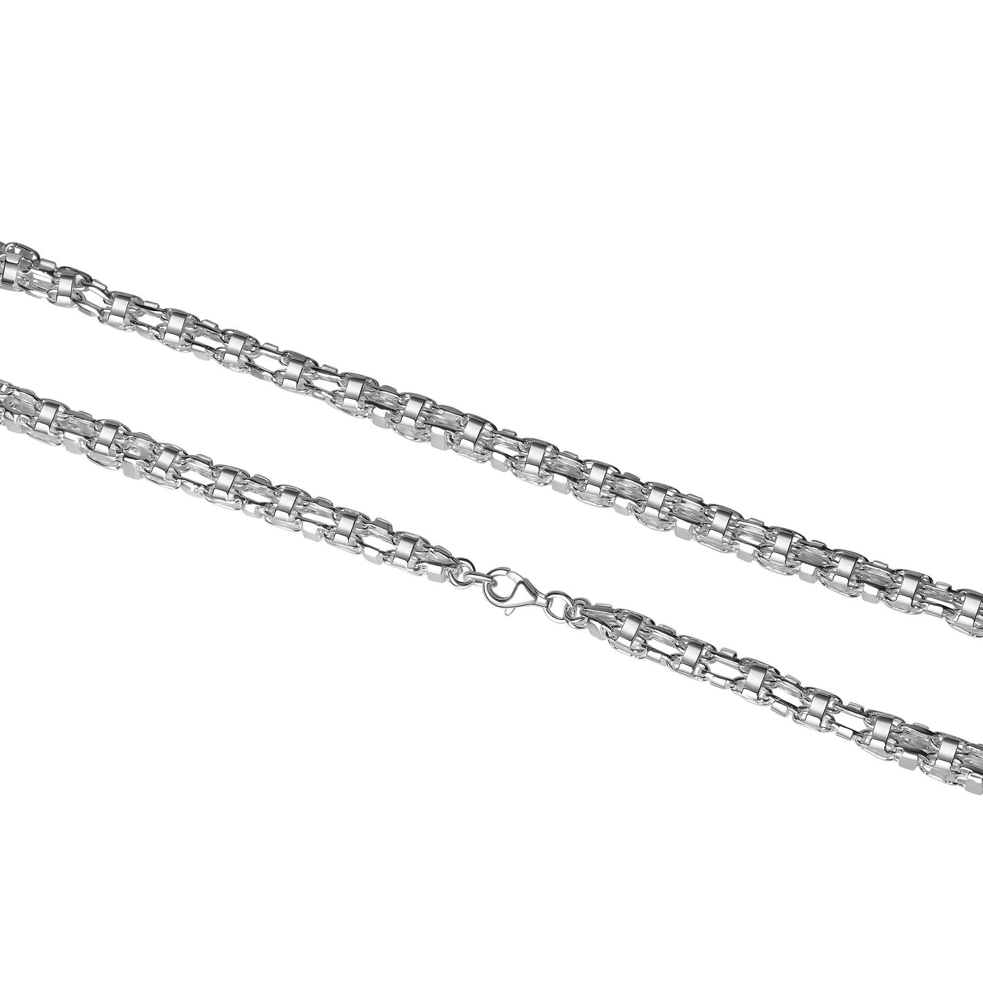 Vivance Collierkettchen 925/- Sterling Silber weiß Käfigkette 50 cm