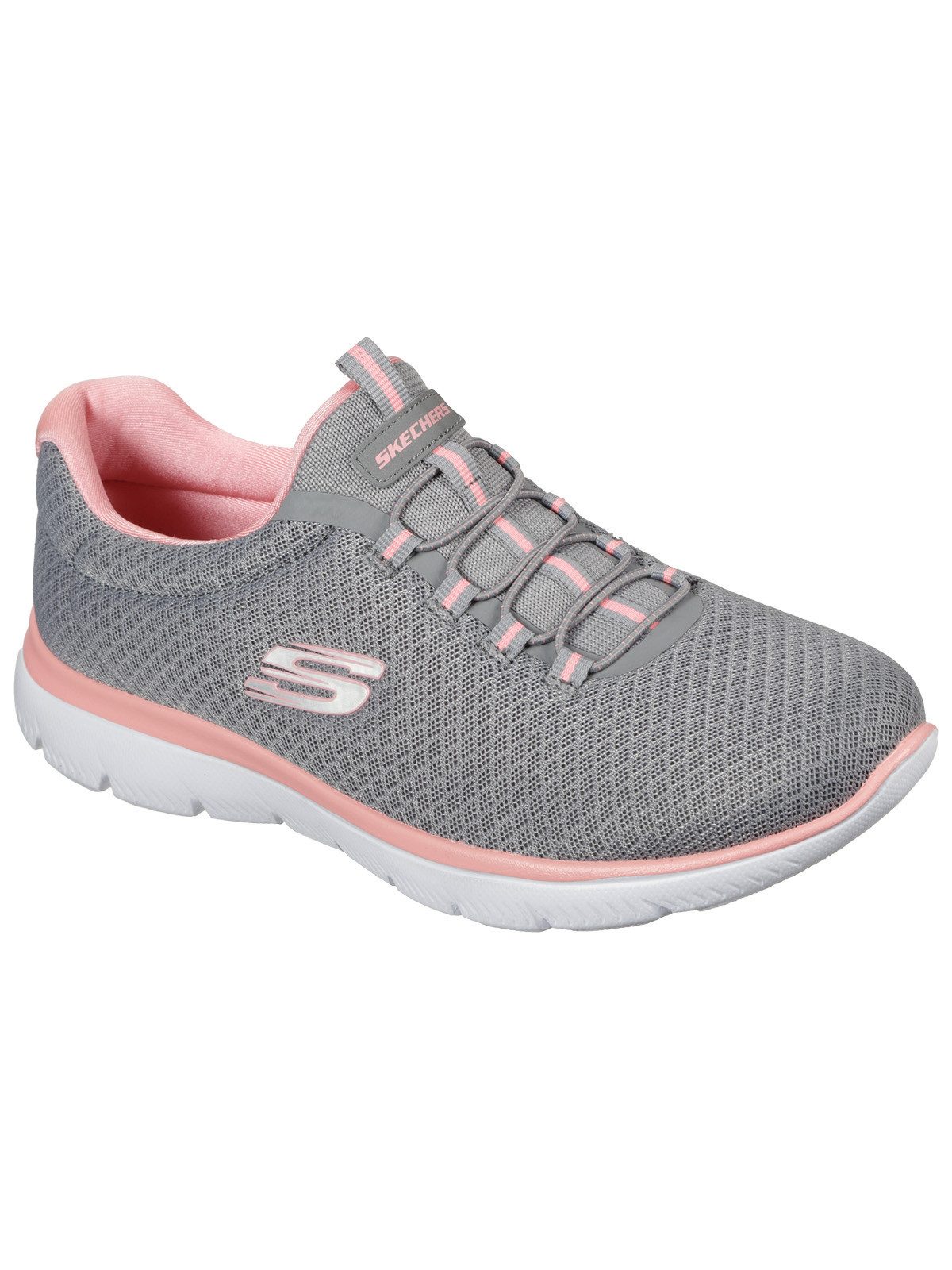 Skechers SUMMITS Slip-On Sneaker Freizeitschuh, Komfortschuh mit stoßdämpfender Zwischensohle
