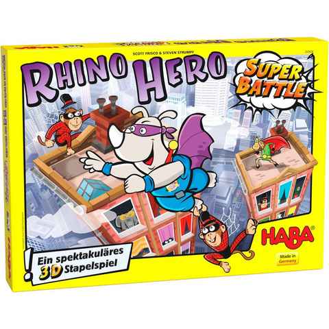 Haba Spiel, Stapelspiel Rhino Hero Super Battle, Made in Germany