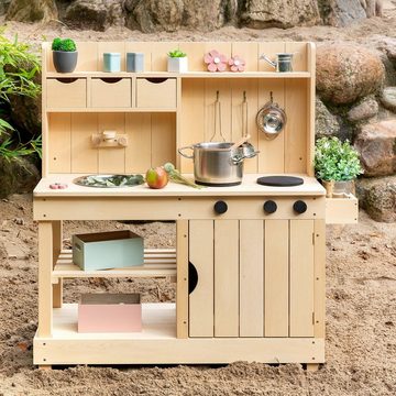 MUDDY BUDDY® Outdoor-Spielküche Explorer Holz, Matschküche, natur