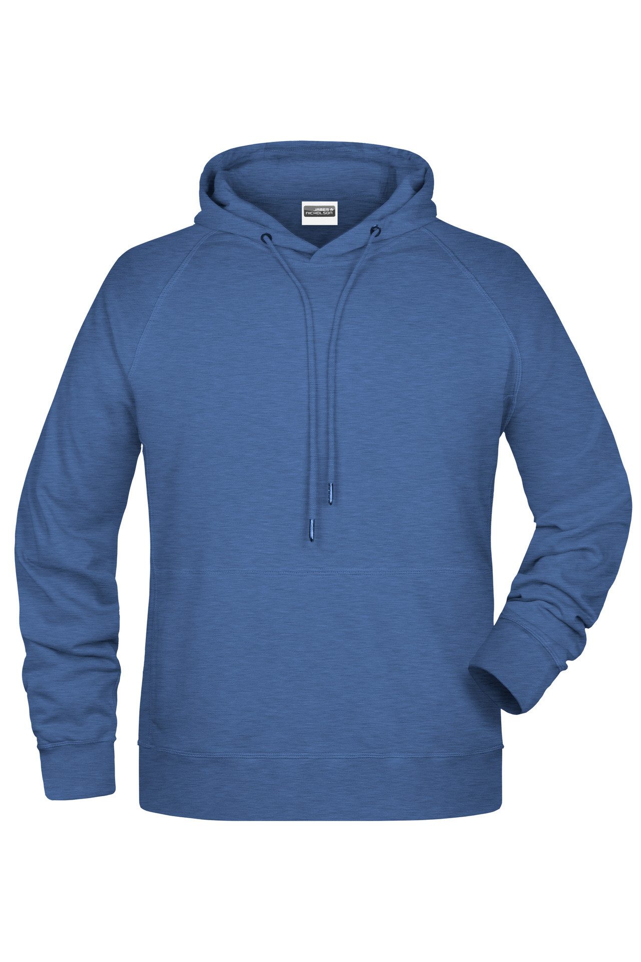 James & Nicholson Kapuzensweatshirt Hochwertiger Herren Kapuzensweat aus Bio-Baumwolle 8024 Hochwertige Sweat-Qualität mit angerauter Innenseite