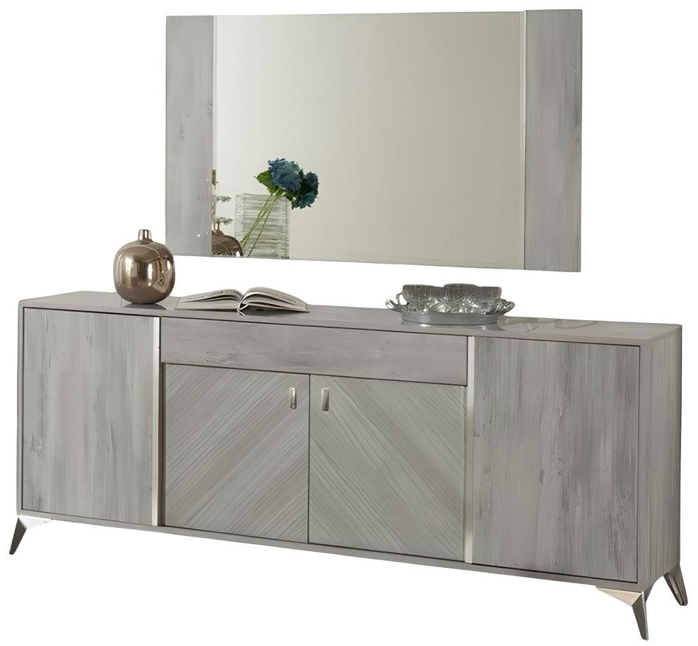 Xlmoebel Sideboard Spiegelkommode aus Holz mit elegantem Design und praktischem Stauraum (1 St., Kommode + Spiegel), Hergestellt in Italy