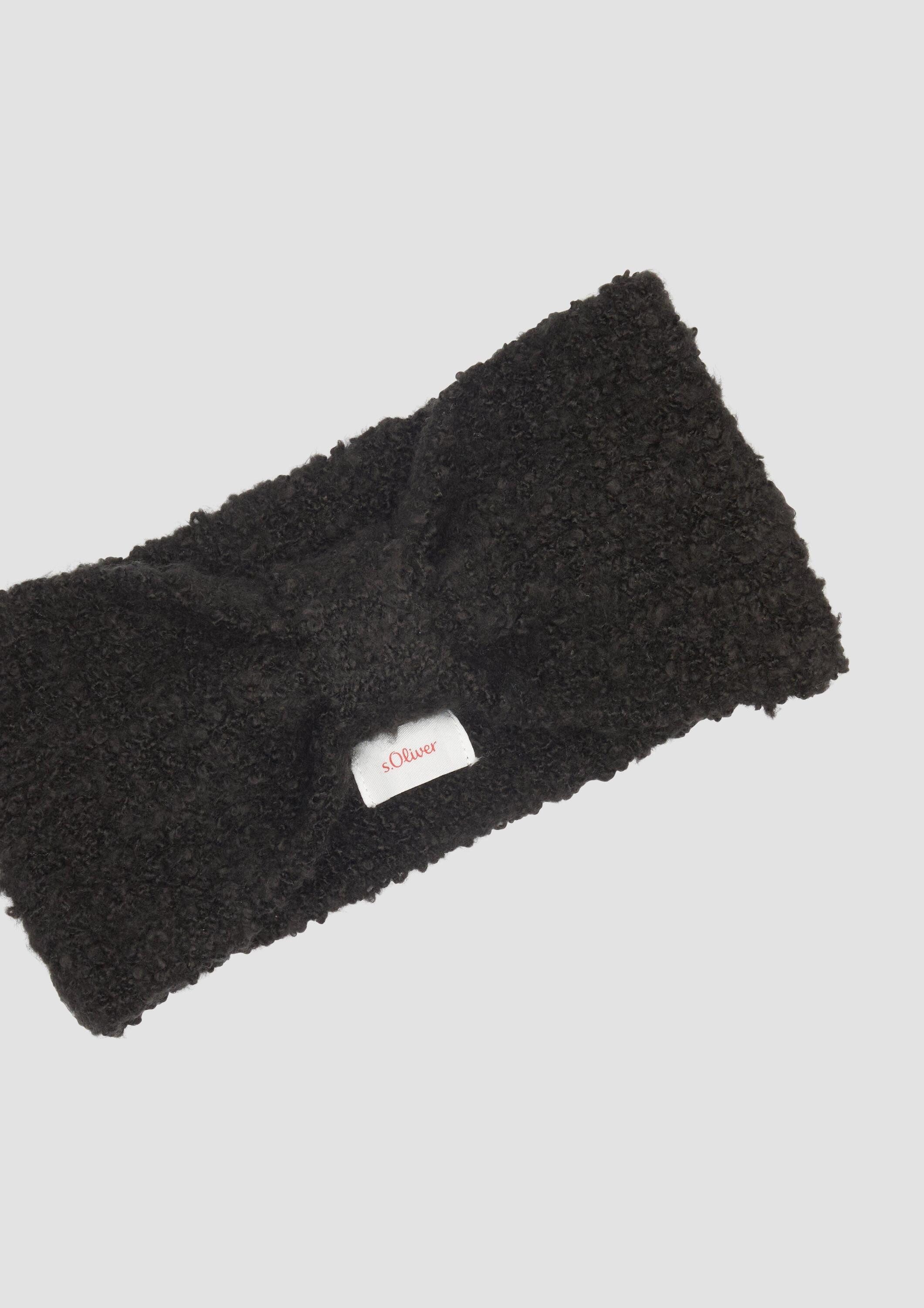 s.Oliver Stirnband Stirnband Gestricktes Stirnband aus Bouclé