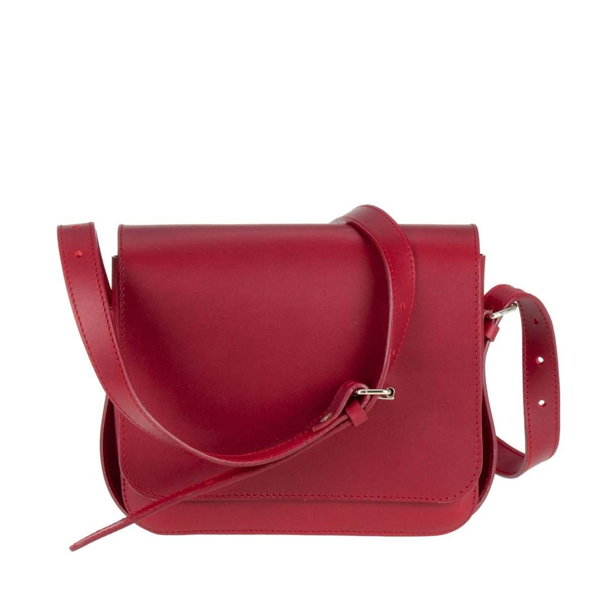 Ruitertassen Handtasche Classic Adult, Schultertasche, Damentasche, Abendtasche 23x20cm, rustikales Leder rot